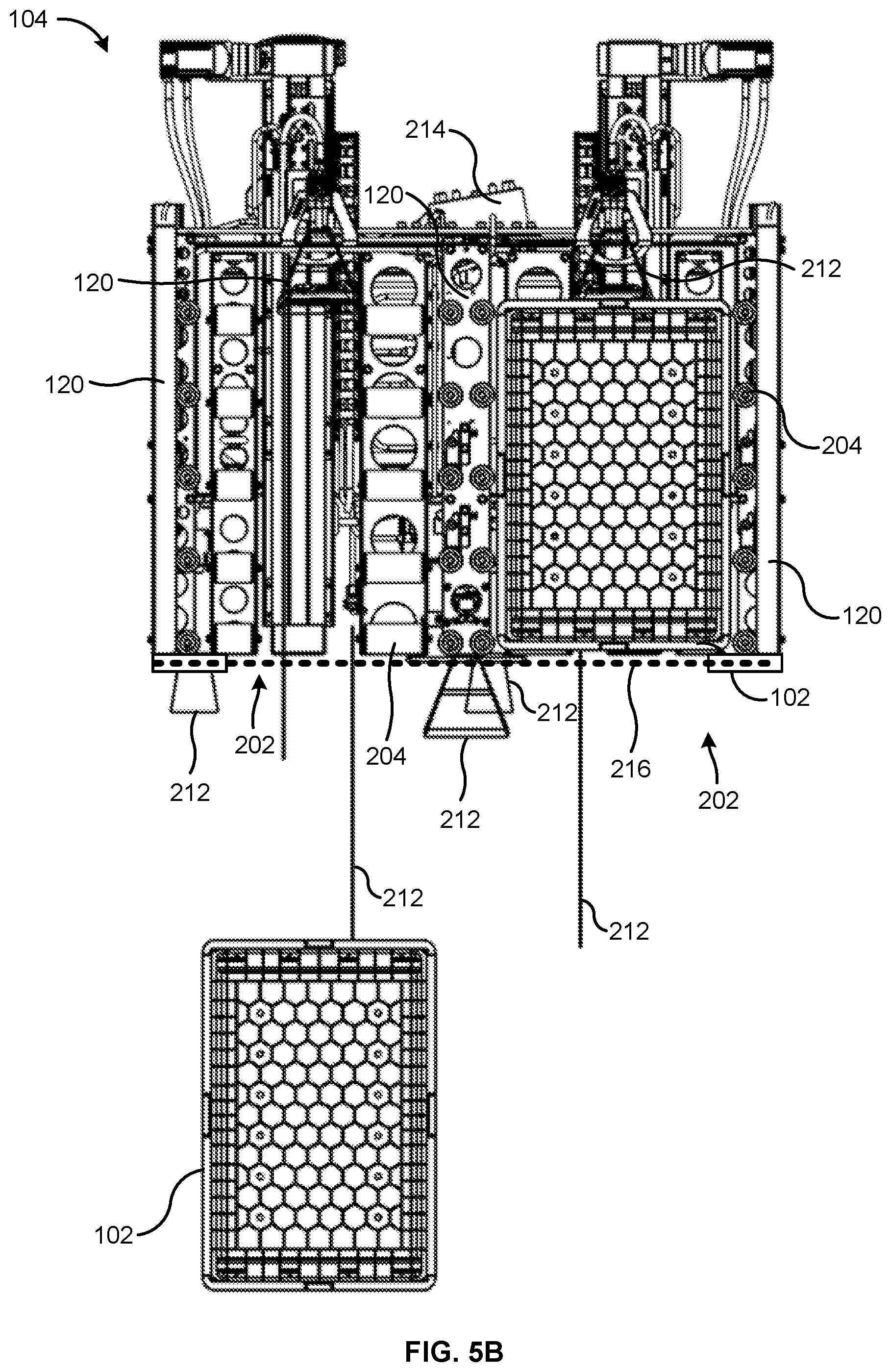 Patent US12378078 Figure 7 – Container management system