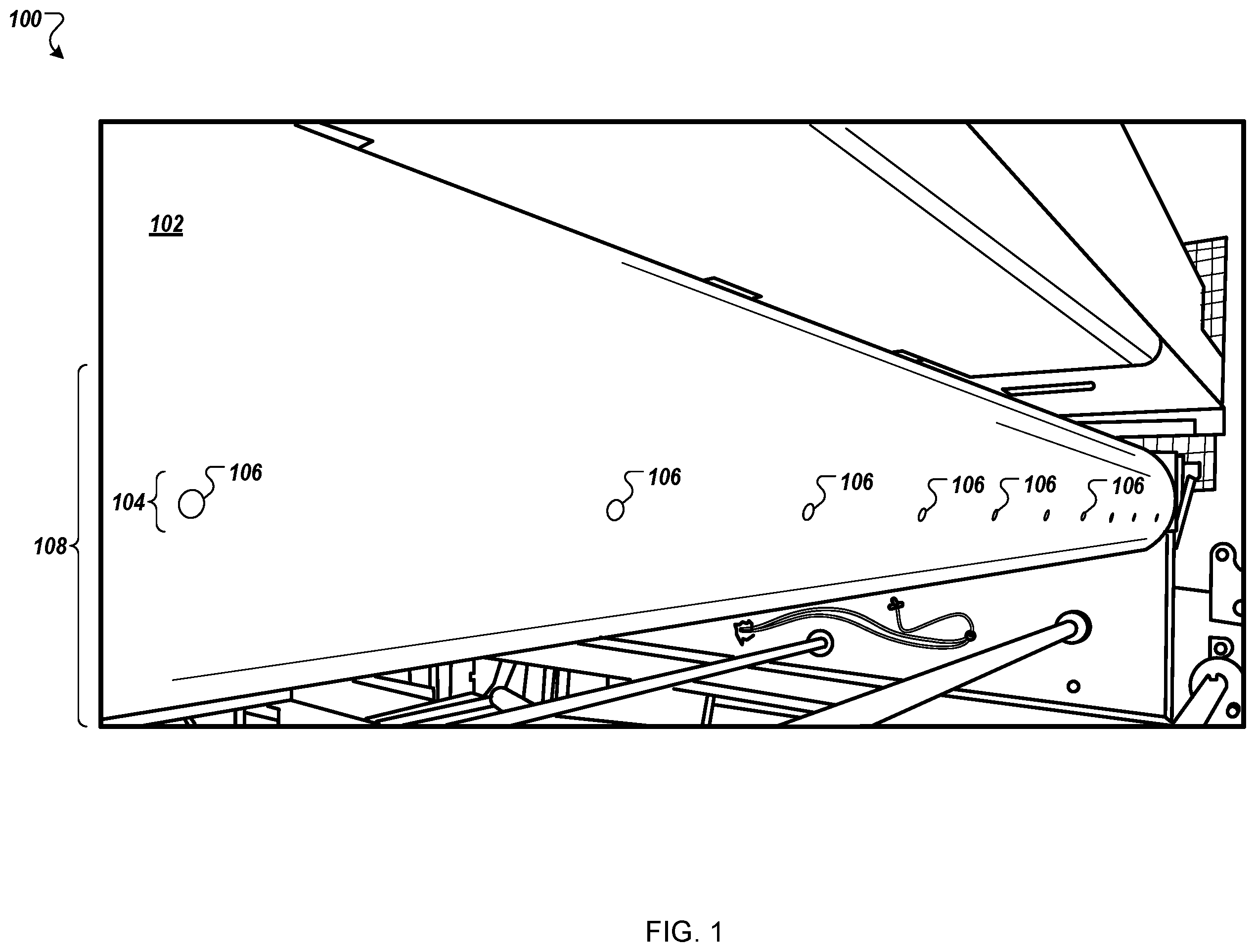 Patent US12378080 Figure 1 – Continuous conveyor belt