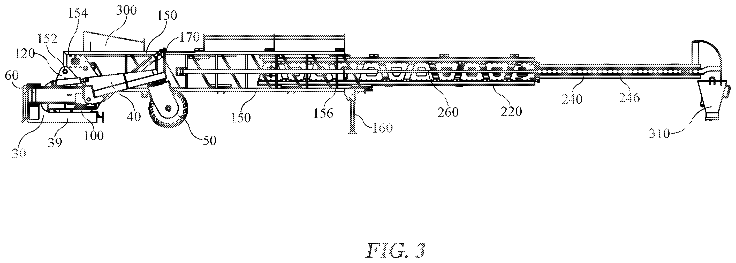 Patent US12378082 Figure 3 – Portable telescopic conveyor belt