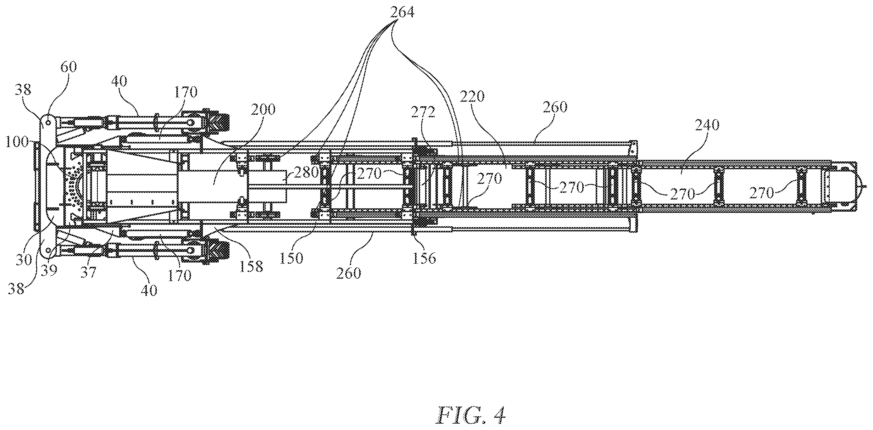 Patent US12378082 Figure 4 – Portable telescopic conveyor belt