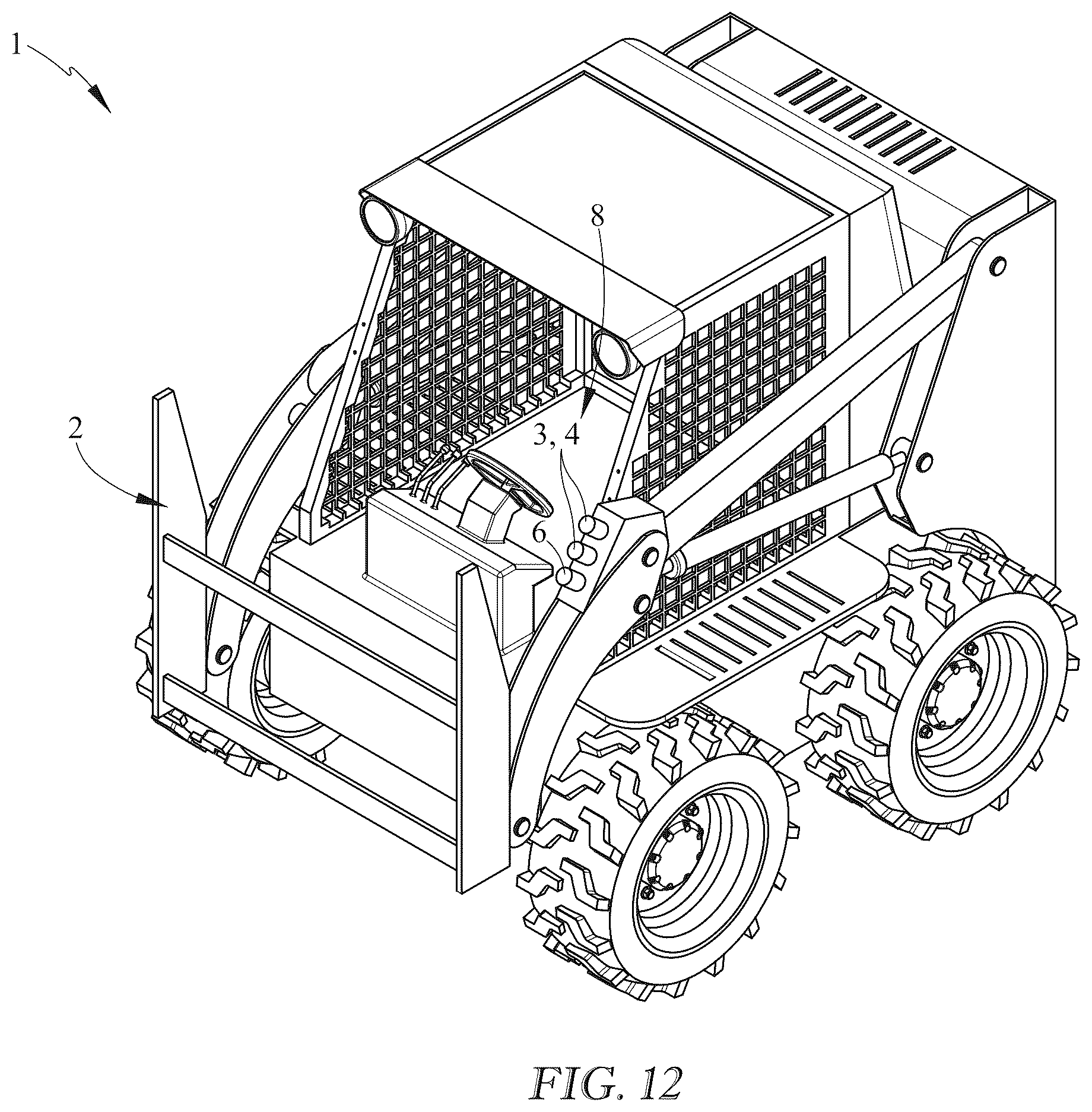 Patent US12378082 Figure 12 – Portable telescopic conveyor belt