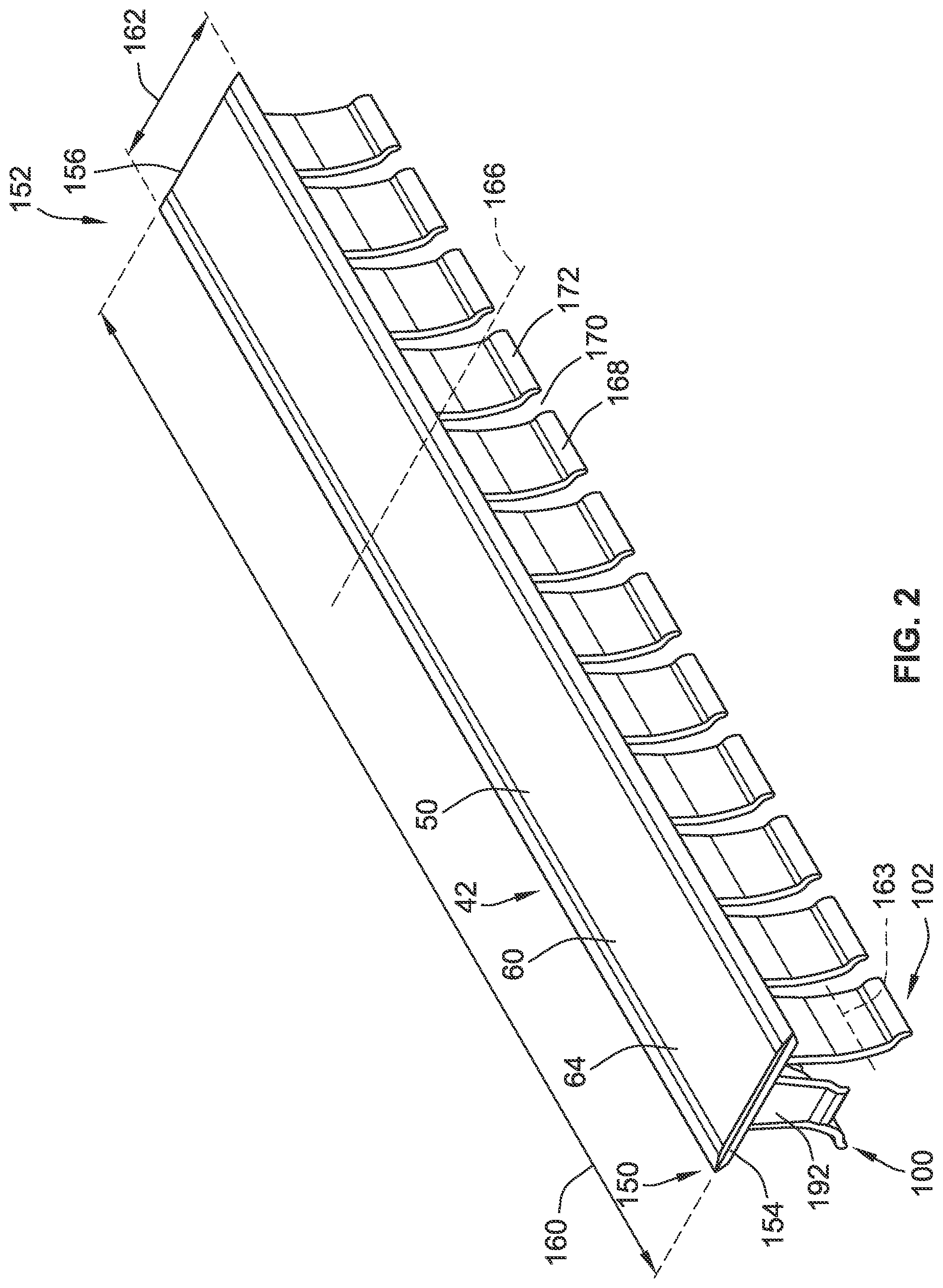 Patent US12378083 Figure 2 – Conveyor gap blocker