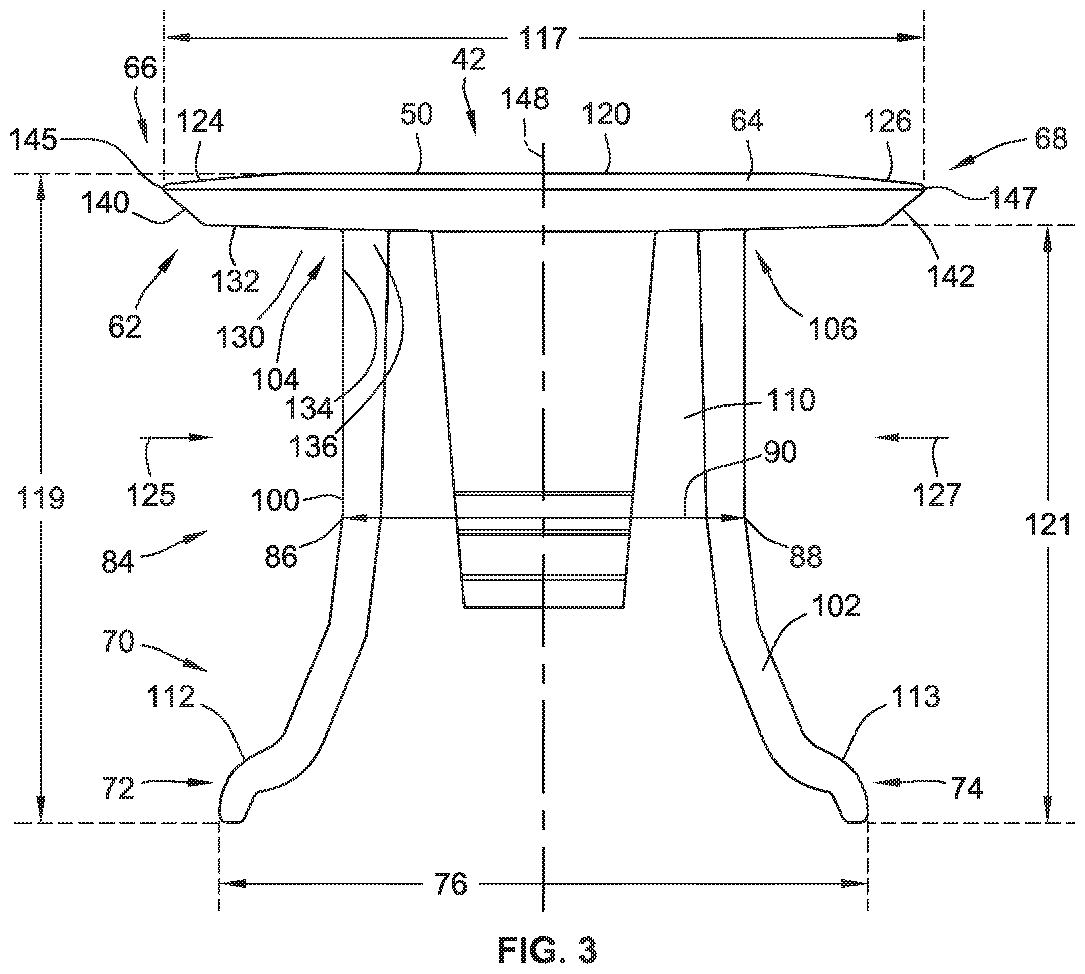 Patent US12378083 Figure 3 – Conveyor gap blocker
