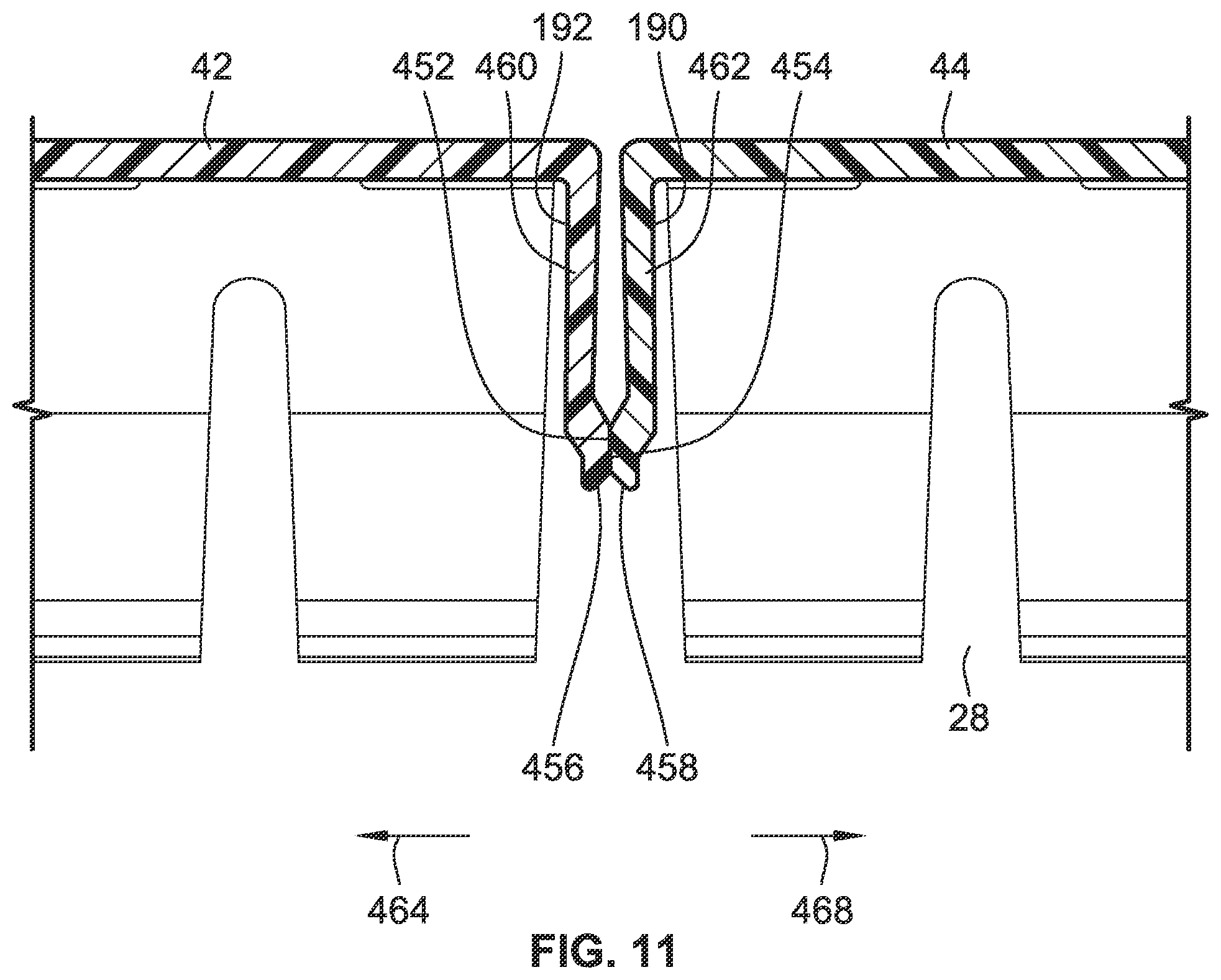 Patent US12378083 Figure 11 – Conveyor gap blocker