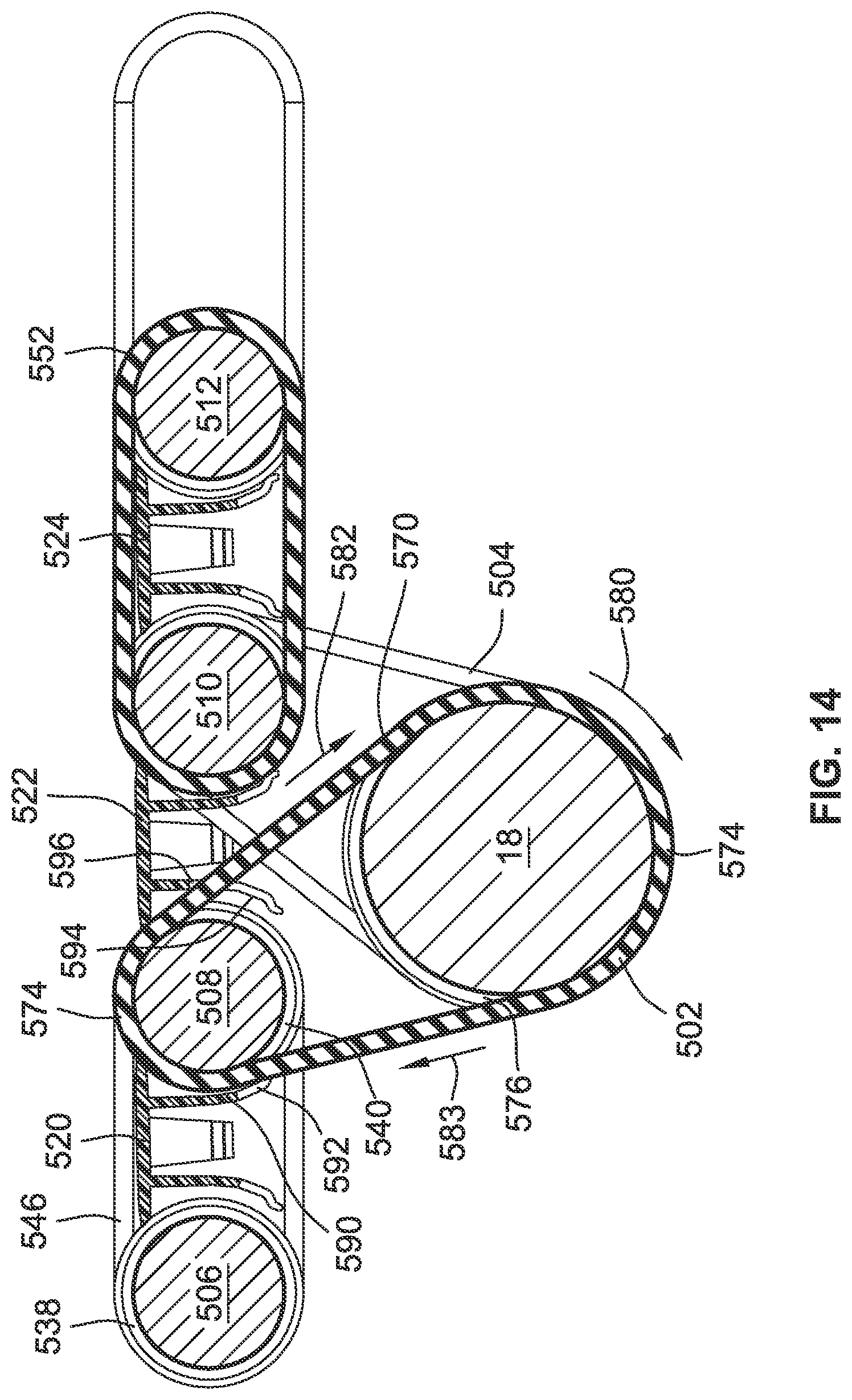 Patent US12378083 Figure 14 – Conveyor gap blocker