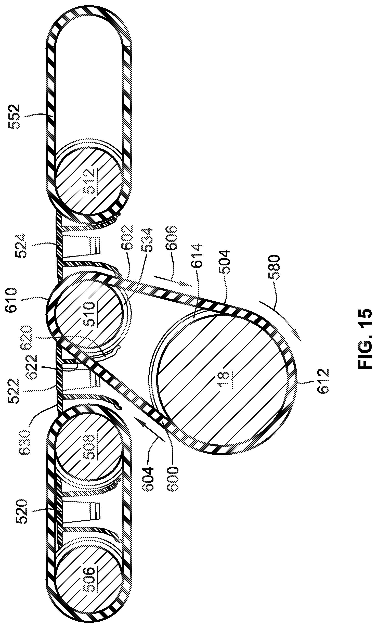 Patent US12378083 Figure 15 – Conveyor gap blocker