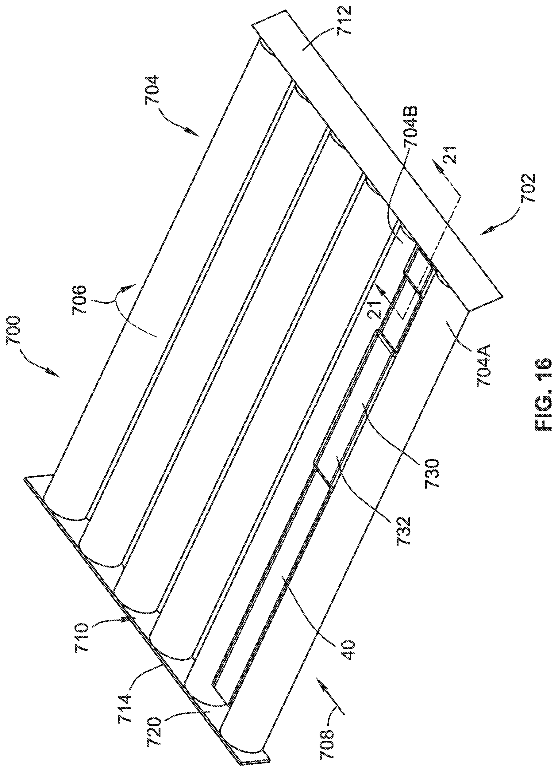Patent US12378083 Figure 16 – Conveyor gap blocker