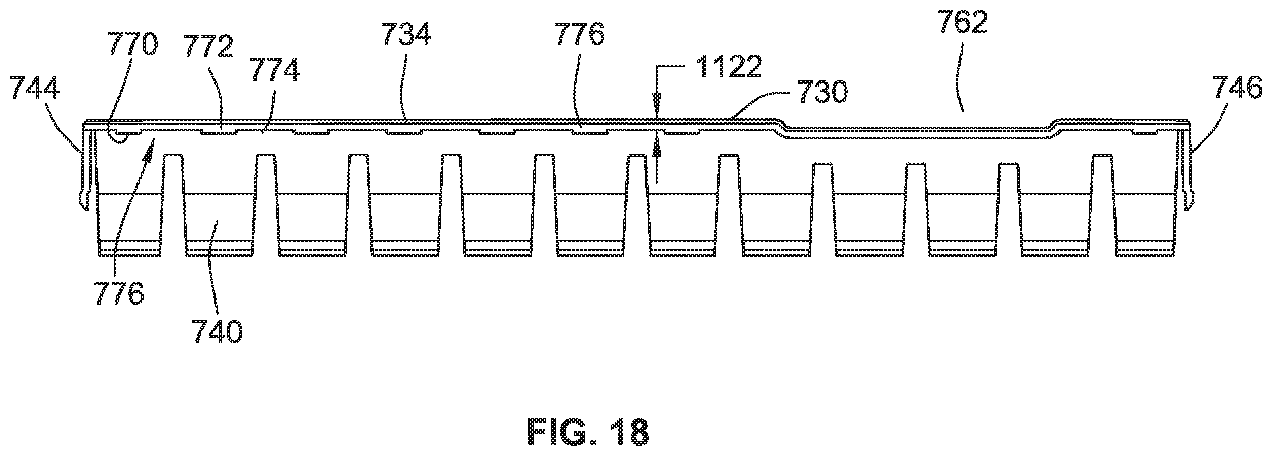 Patent US12378083 Figure 18 – Conveyor gap blocker