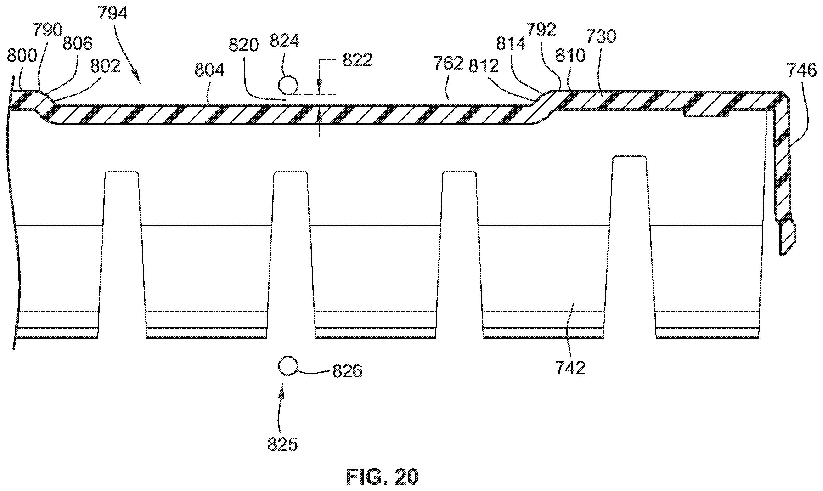 Patent US12378083 Figure 20 – Conveyor gap blocker