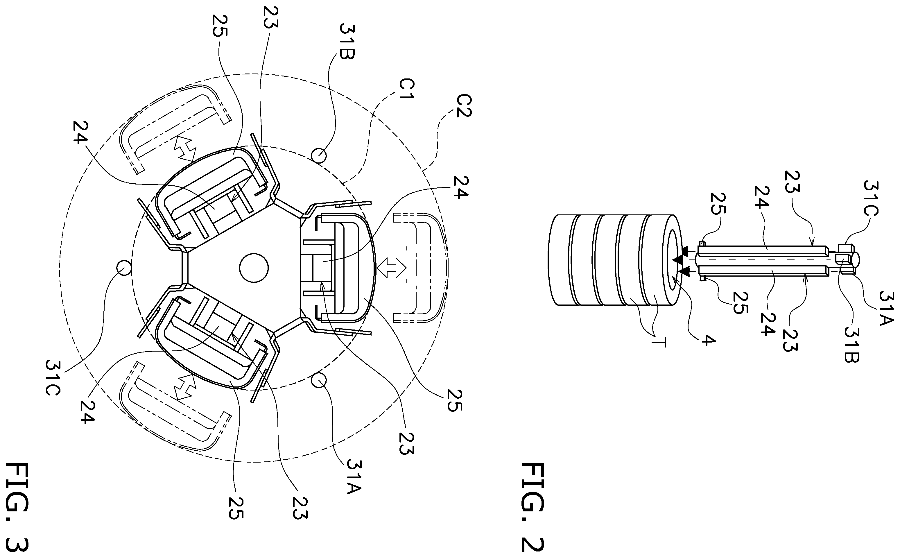 Patent US12378084 Figure 2 – Tire transport apparatus
