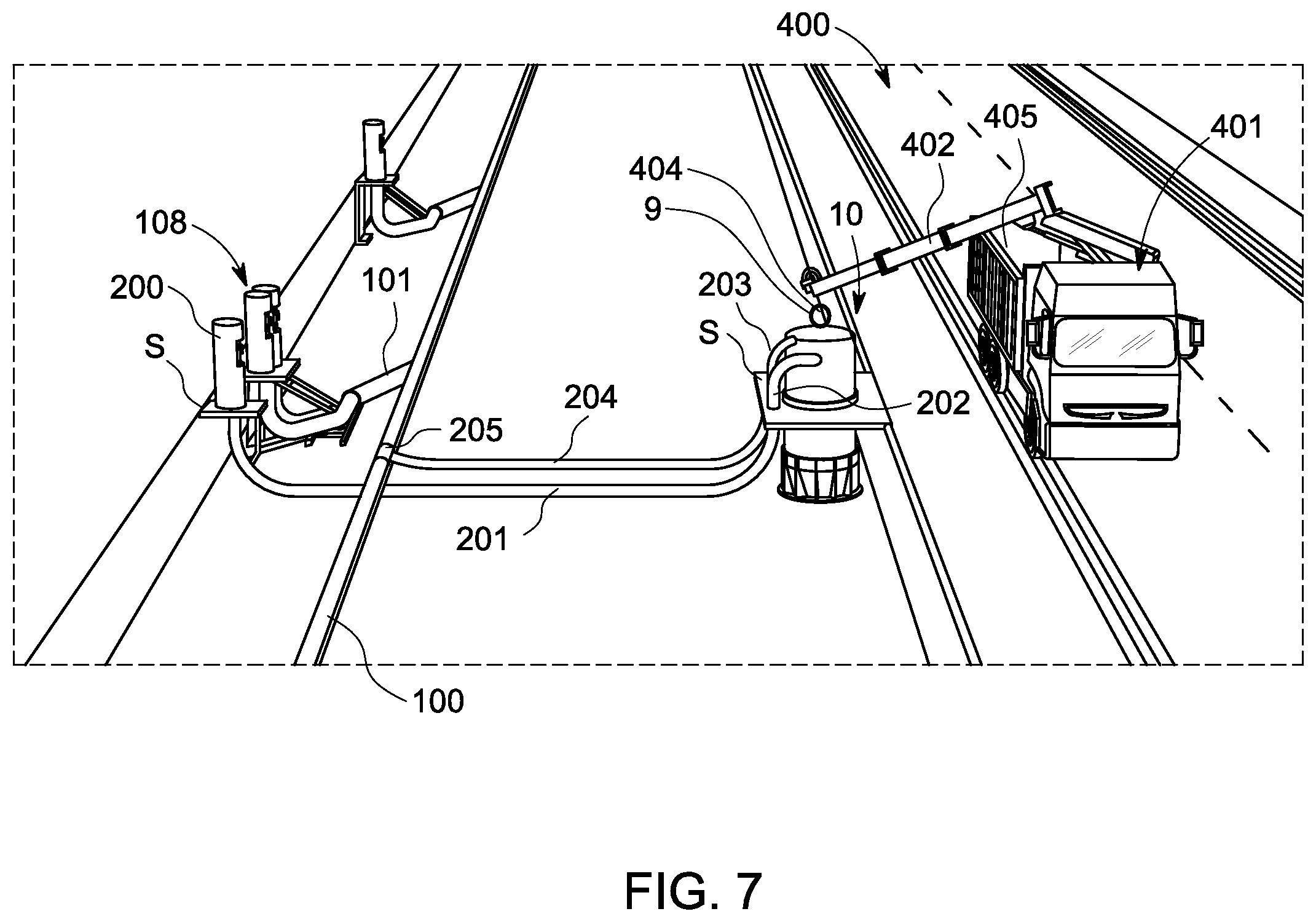 Patent US12378085 Figure 6 – Method for conveying material and material conveying arrangement