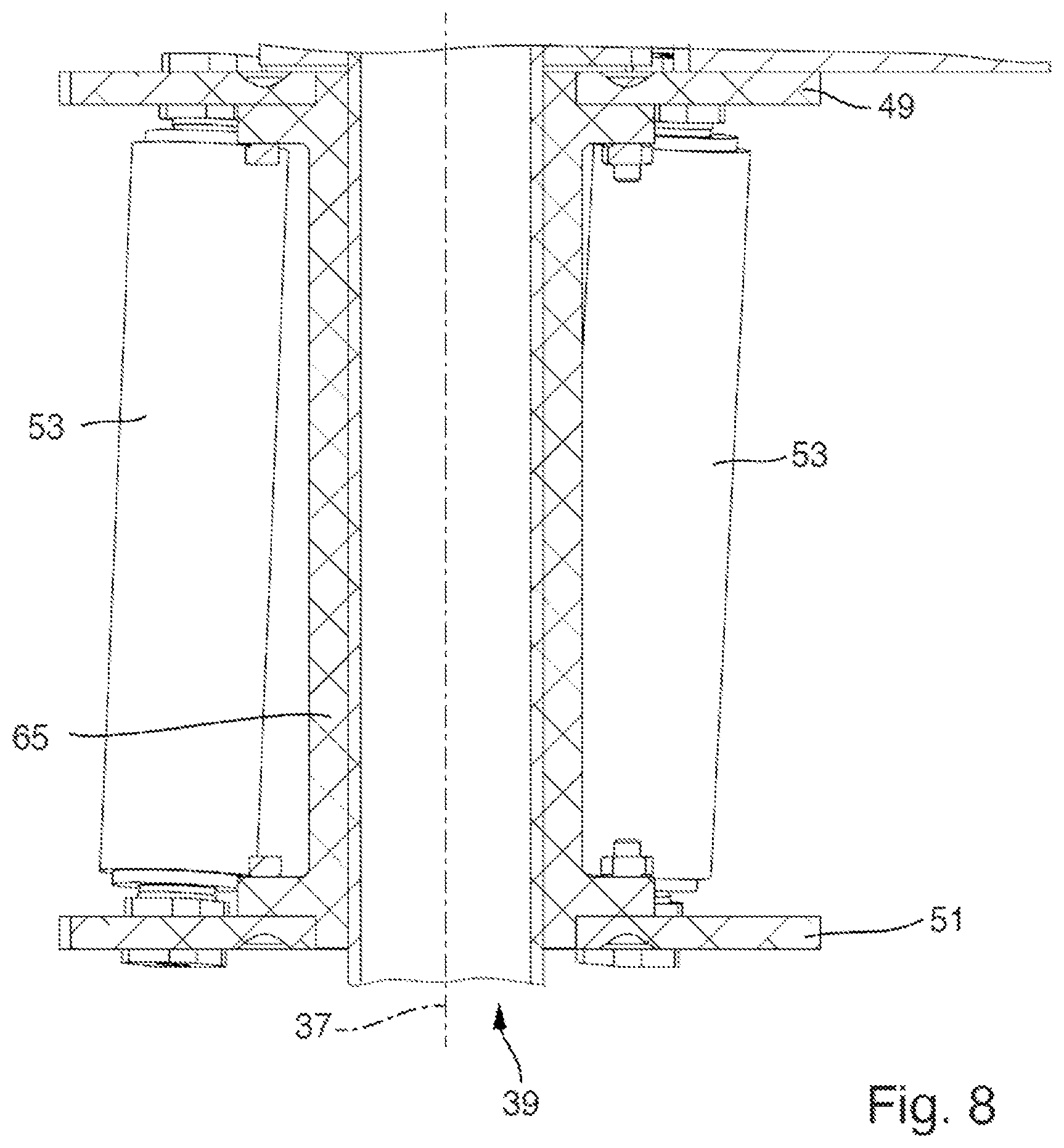 Patent US12378091 Figure 8 – Application device having a helix feed, robot device and production system