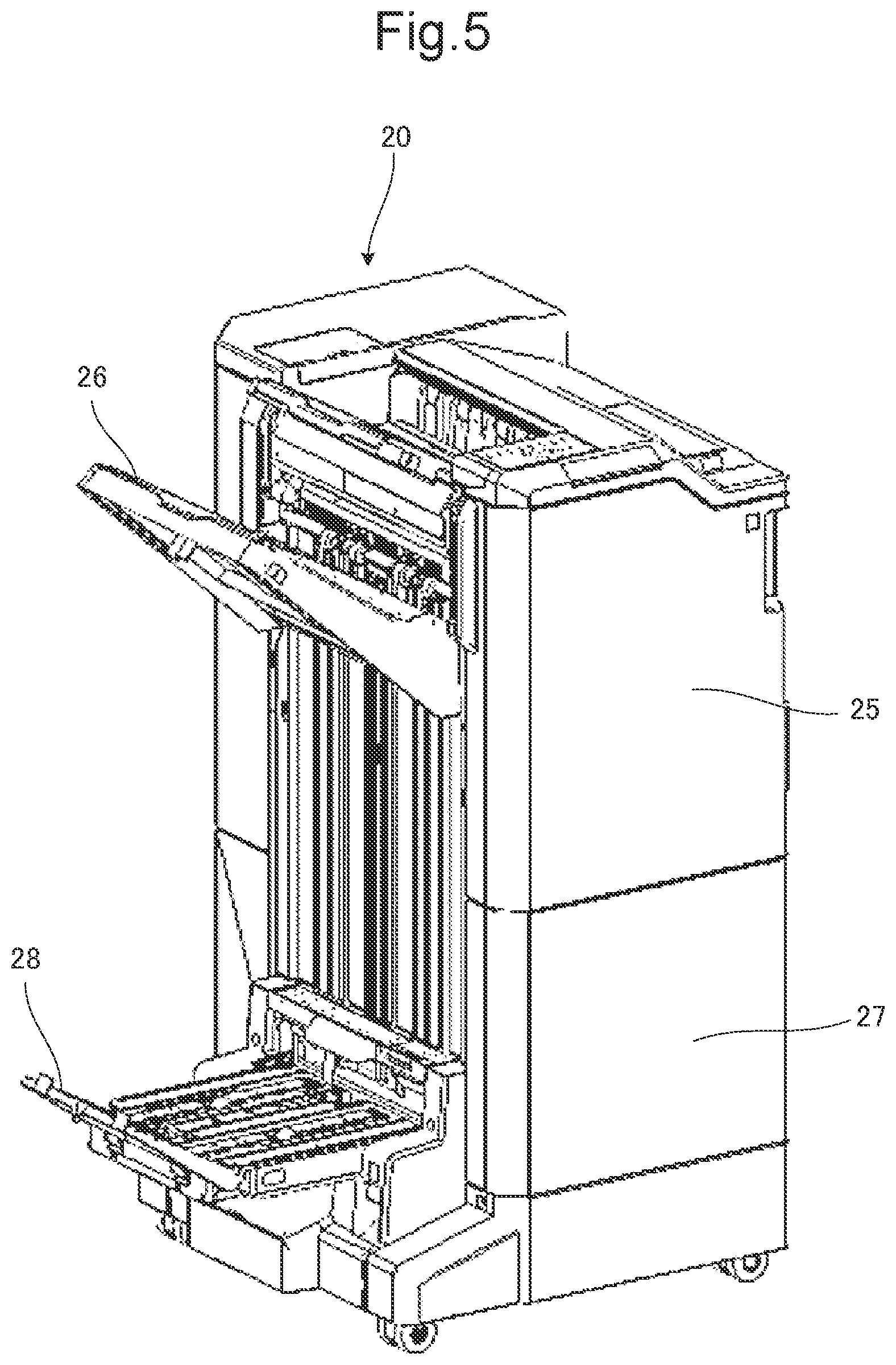 Patent US12378092 Figure 6 – Sheet postprocessing apparatus that performs postprocessing on plurality of sheets stacked, and image forming system including same