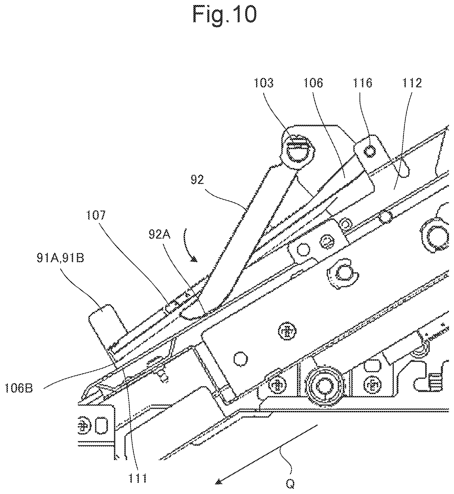 Patent US12378092 Figure 11 – Sheet postprocessing apparatus that performs postprocessing on plurality of sheets stacked, and image forming system including same