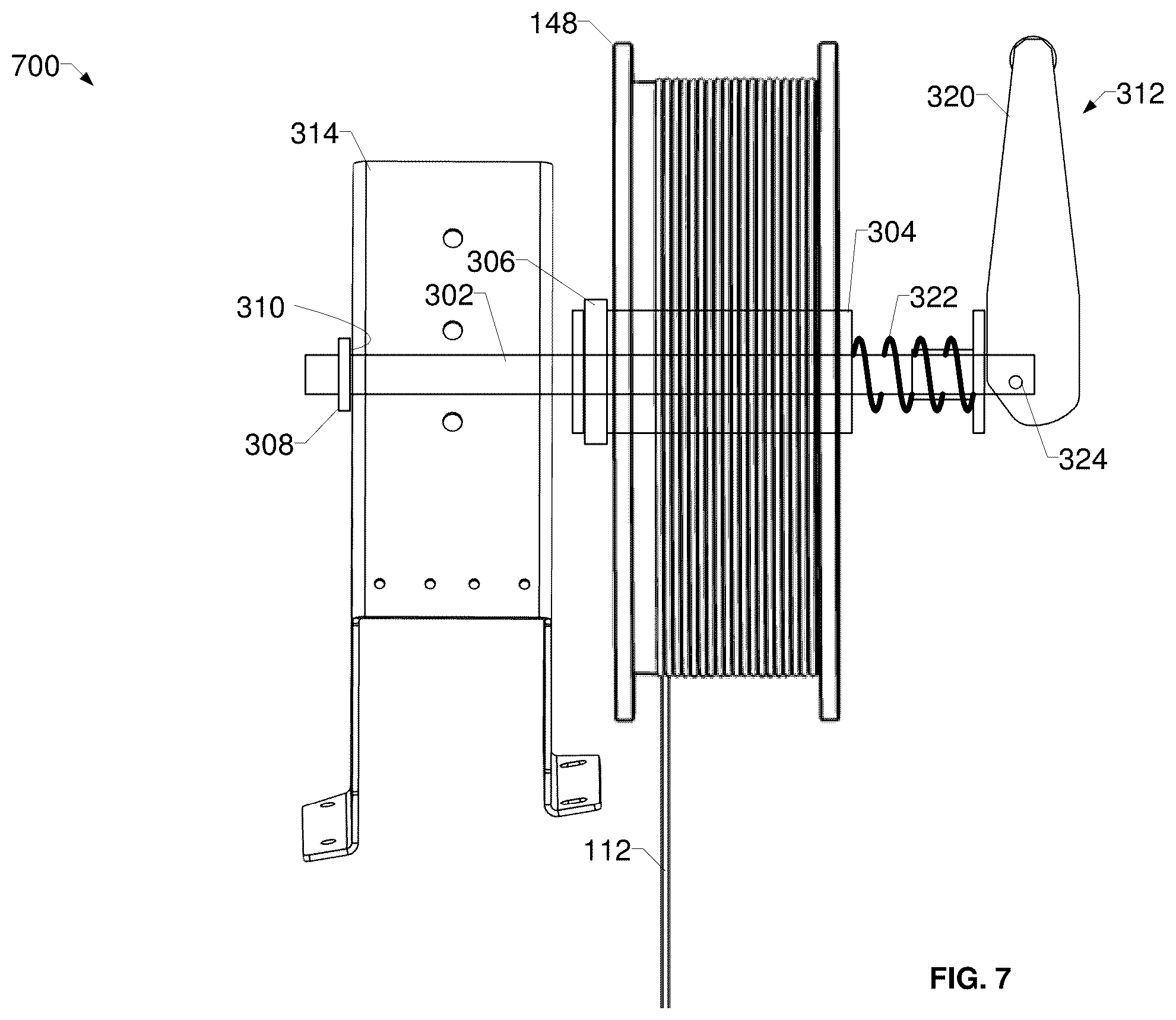 Patent US12378093 Figure 6 – Wire spool rotation resistance adjusters and wire feed assemblies having adjustable wire spool rotation resistance