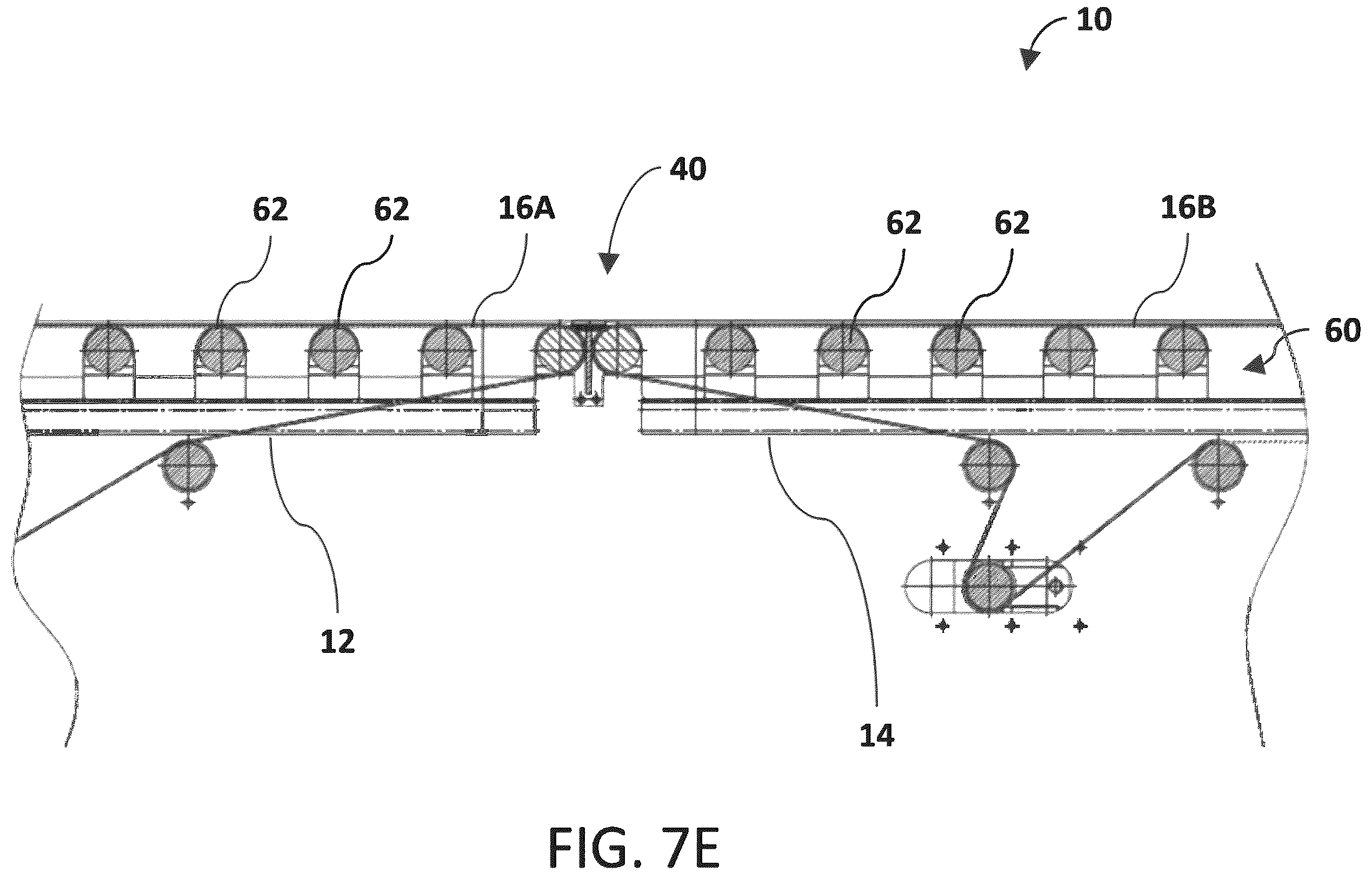 Patent US12378097 Figure 10 – Variable speed moving walkway systems