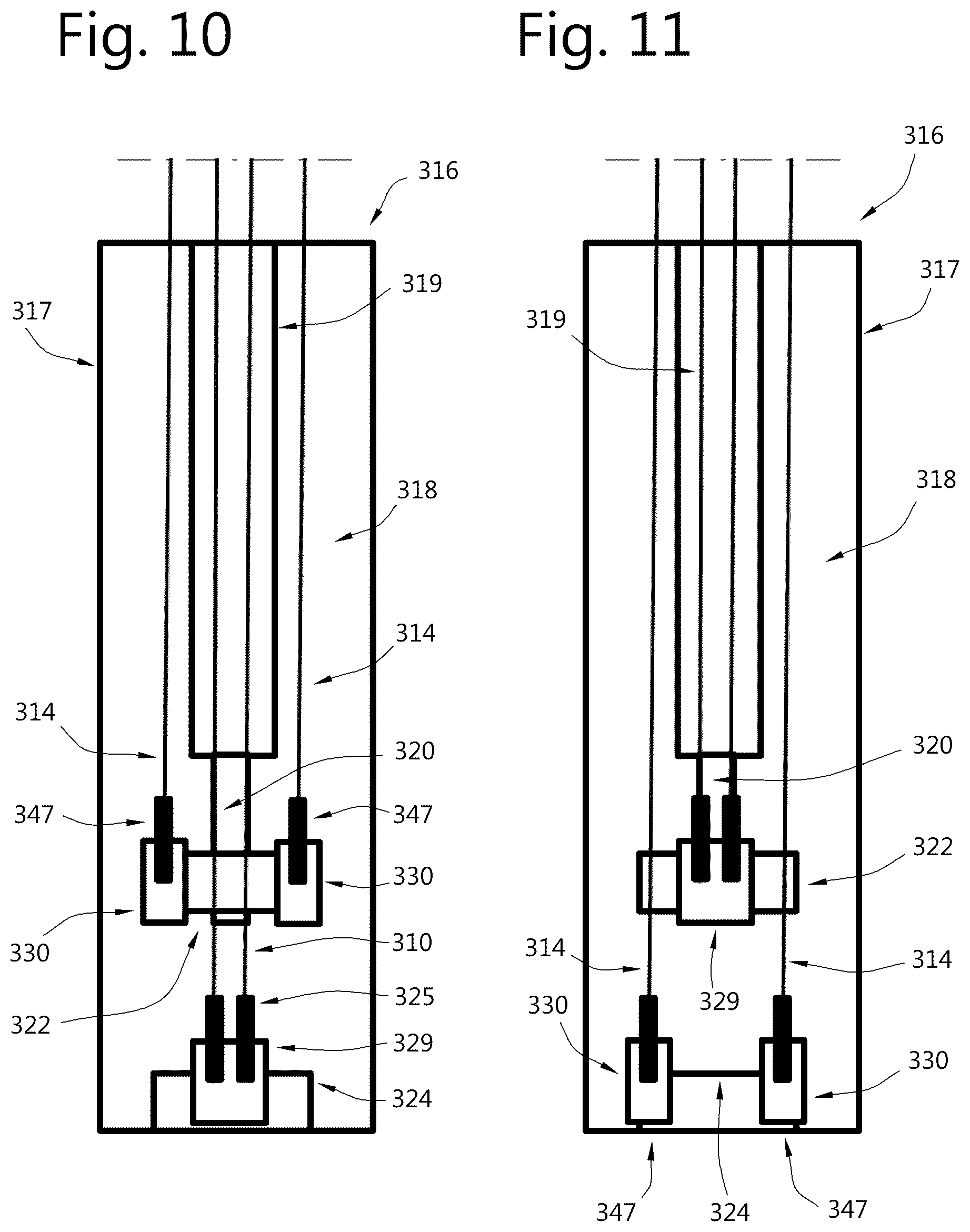 Patent US12378099 Figure 6 – Heave compensated dual hoist crane