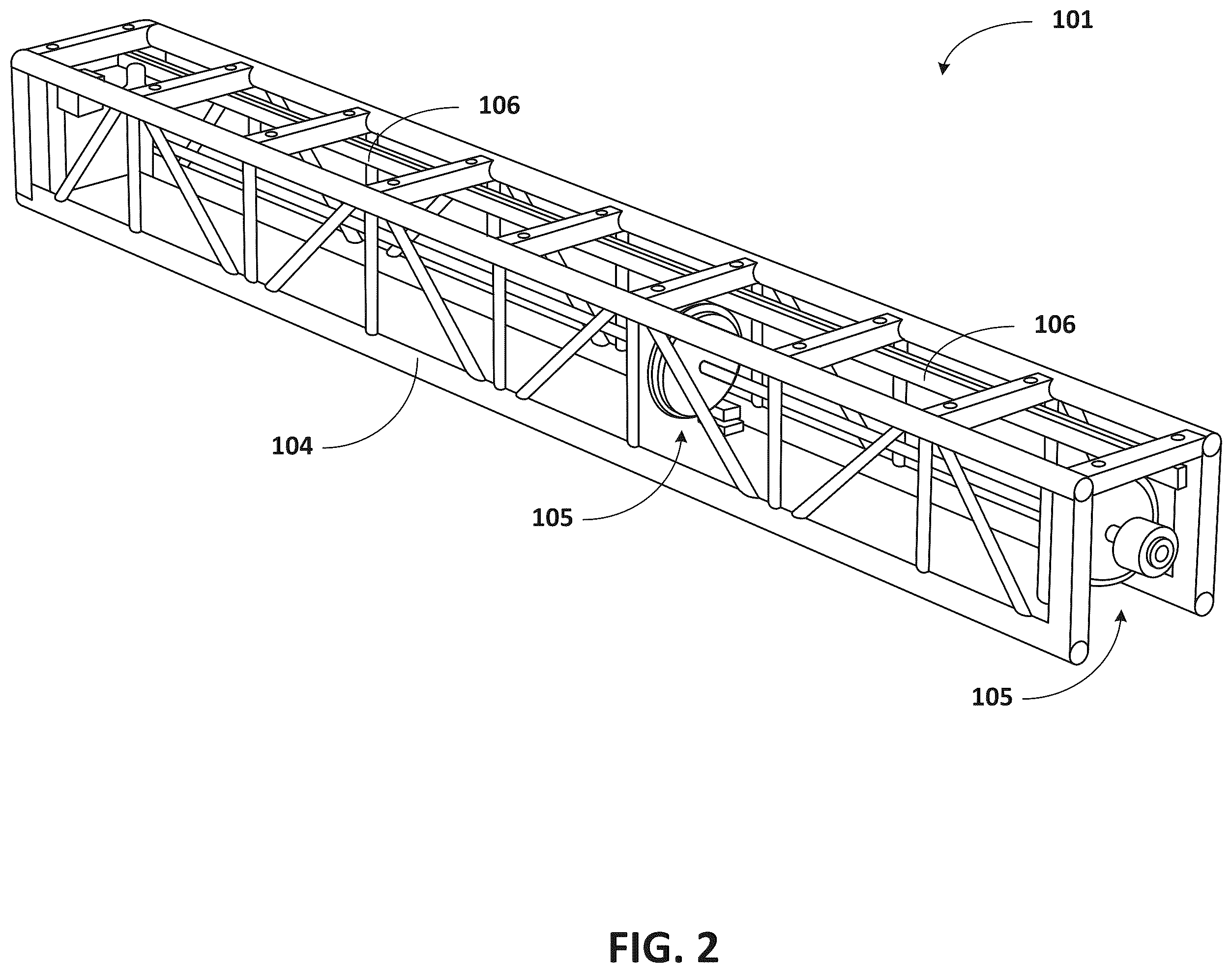 Patent US12378100 Figure 2 – Modular lift system