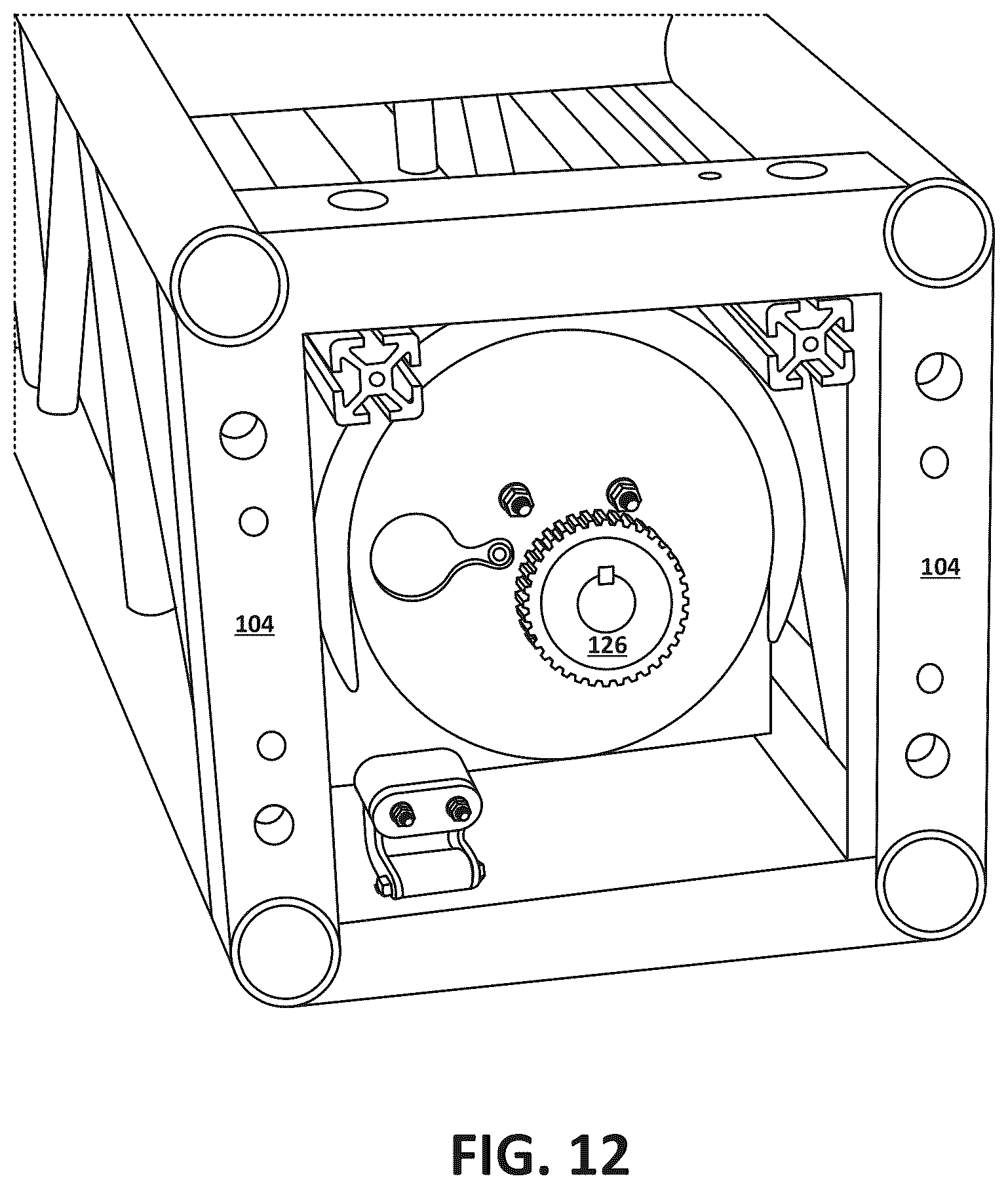 Patent US12378100 Figure 12 – Modular lift system