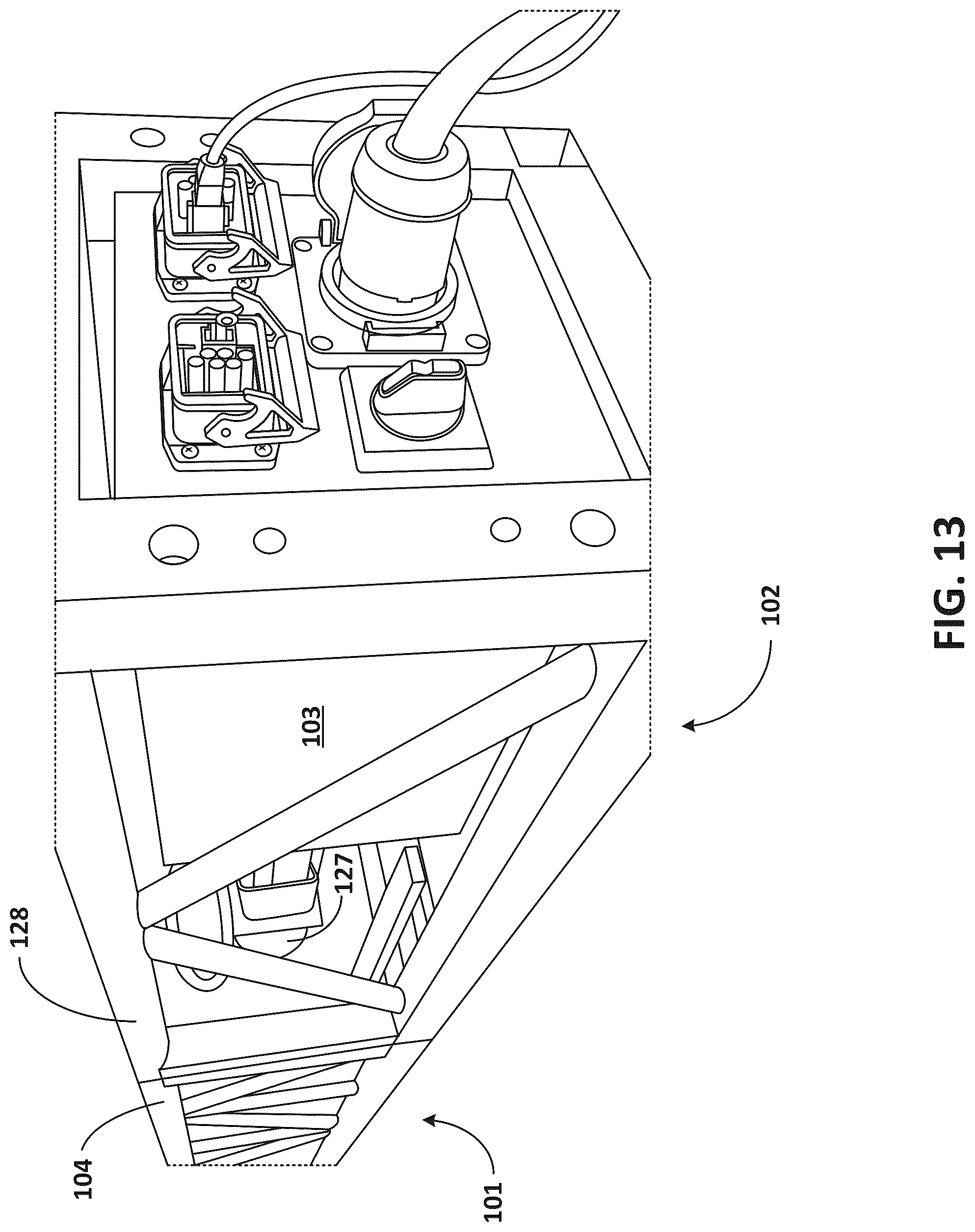 Patent US12378100 Figure 13 – Modular lift system