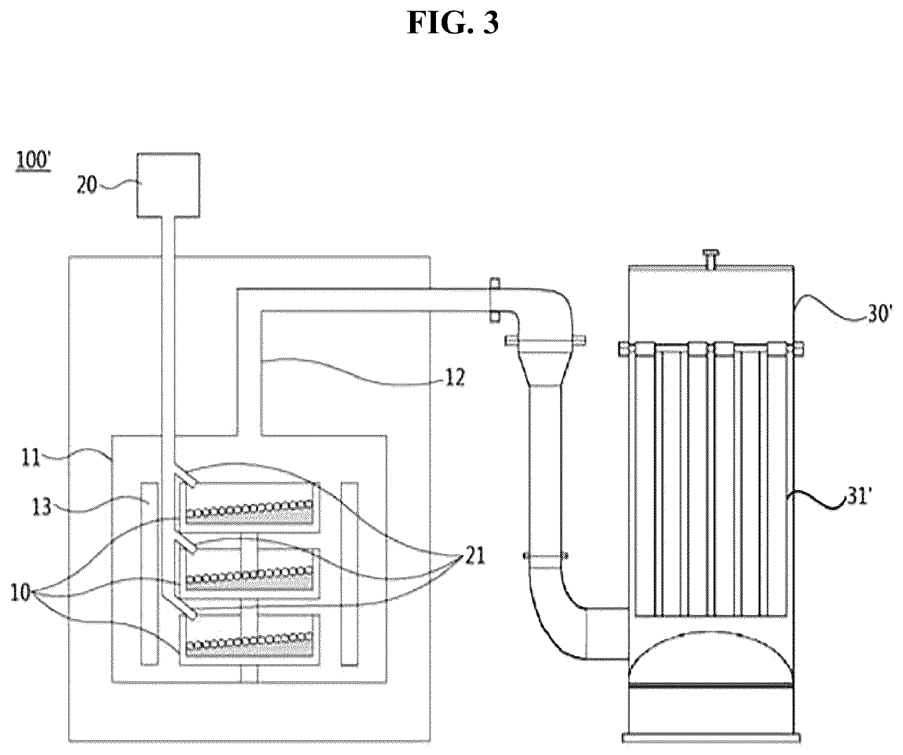 Patent US12378125 Figure 2 – Device and method of preparing siox, and siox anode material