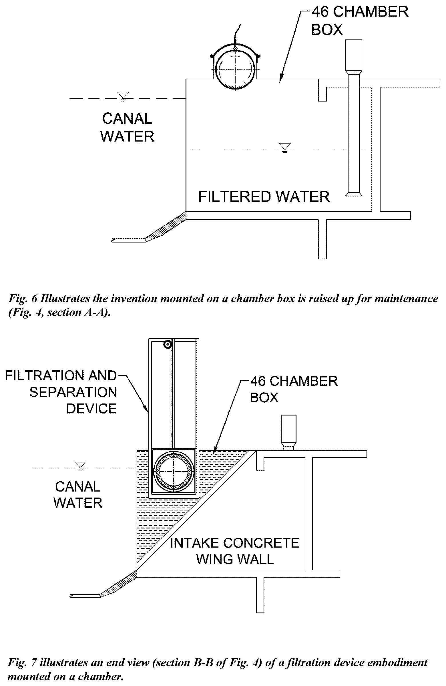 Patent US12378136 Figure 4 – Flow-through filtration and waste separation device