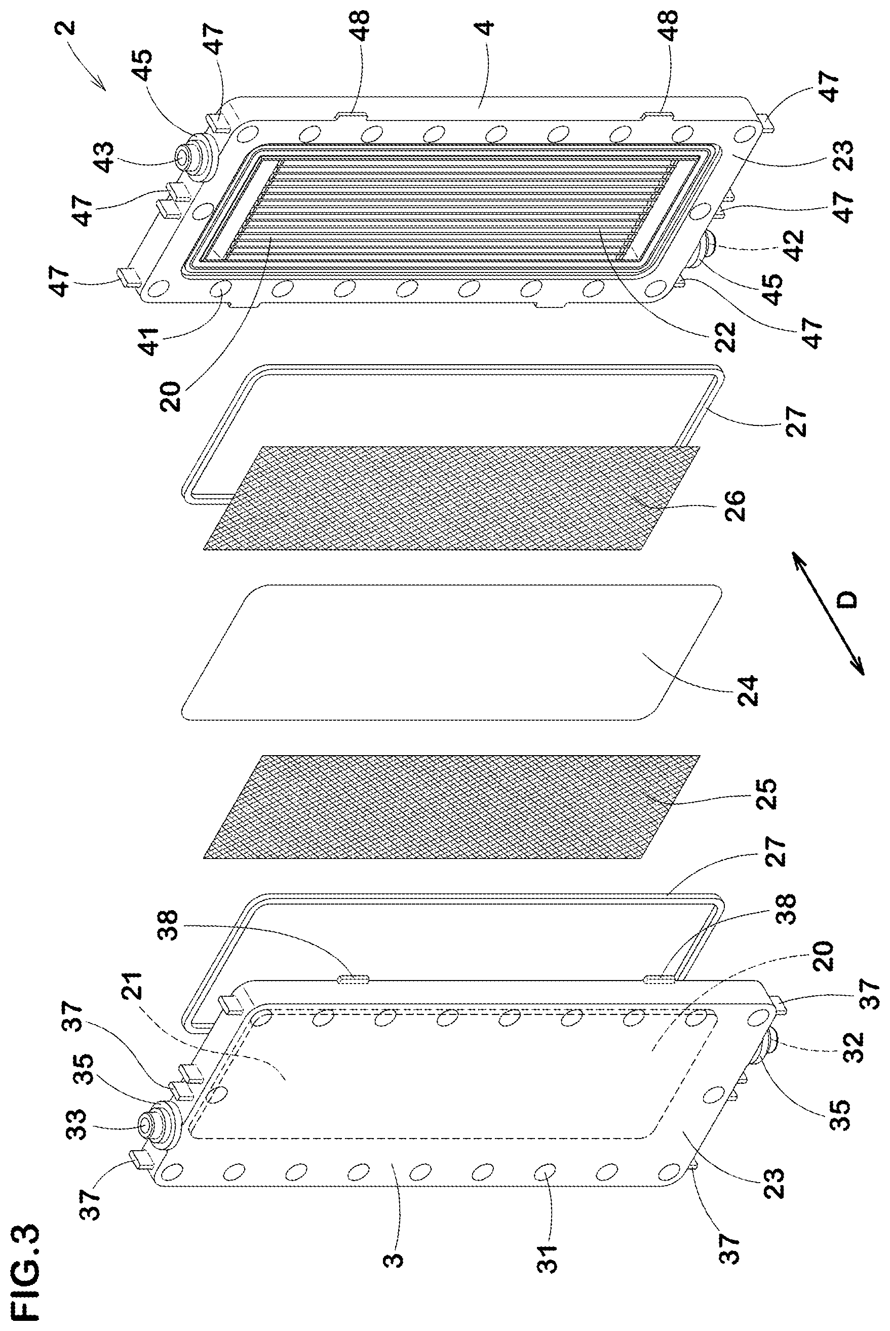 Patent US12378139 Figure 3 – Electrolytic unit