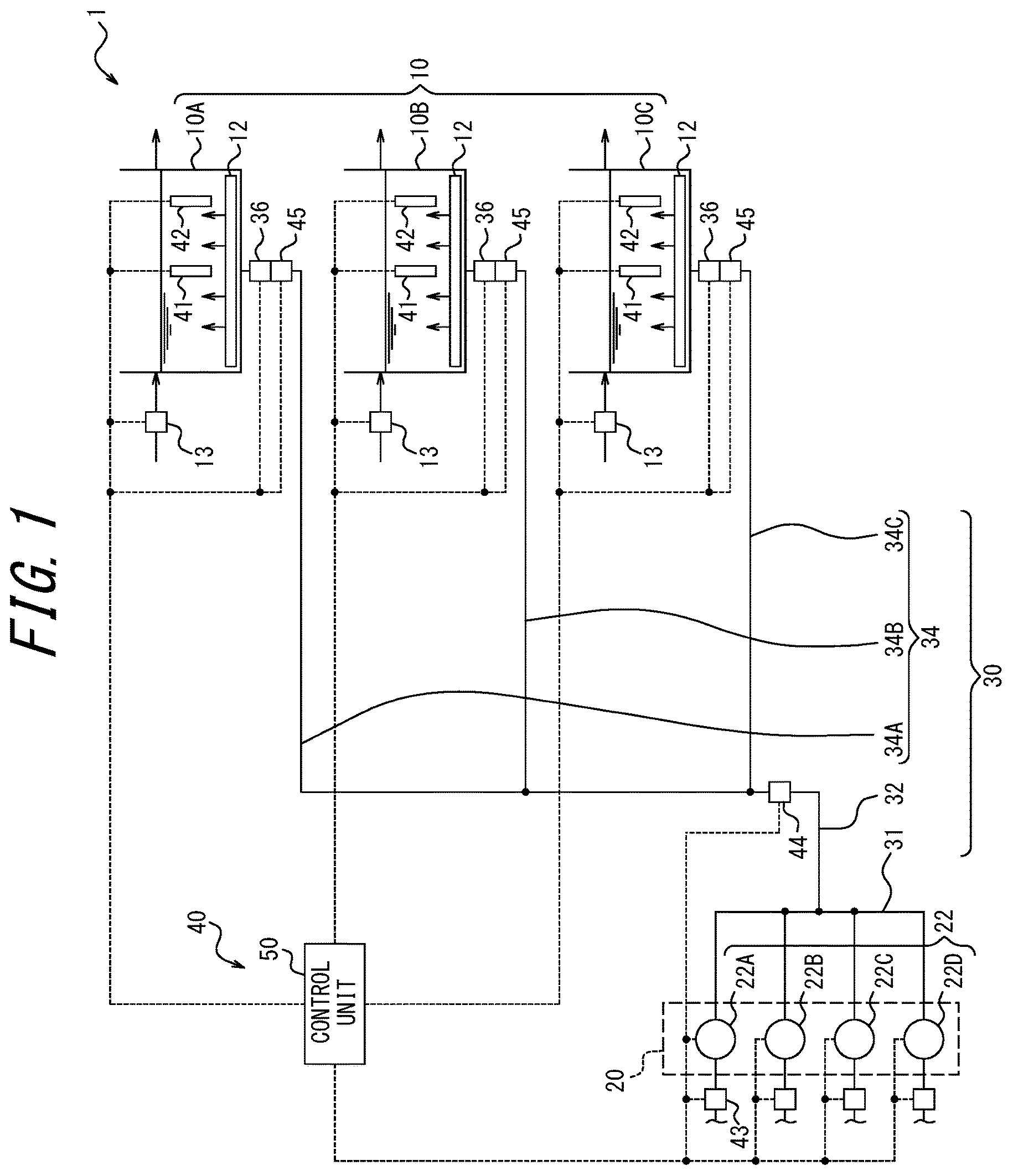 Patent US12378143 Figure 1 – Water treatment system, water treatment method, and recording medium