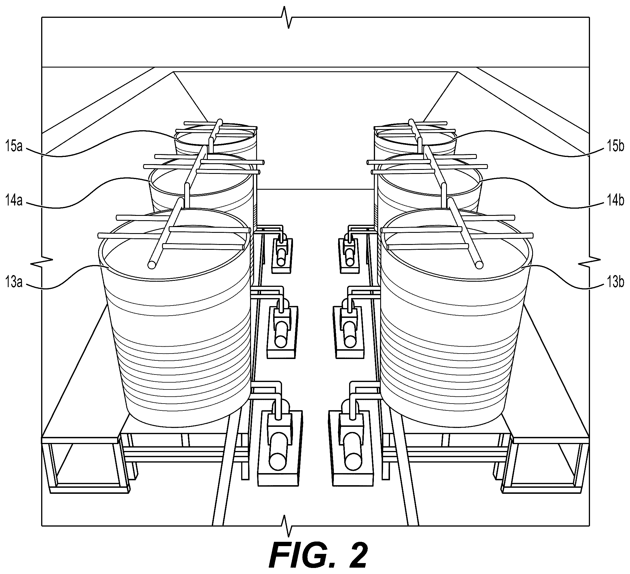 Patent US12378144 Figure 2 – Wetland system for treatment of wastewater brine