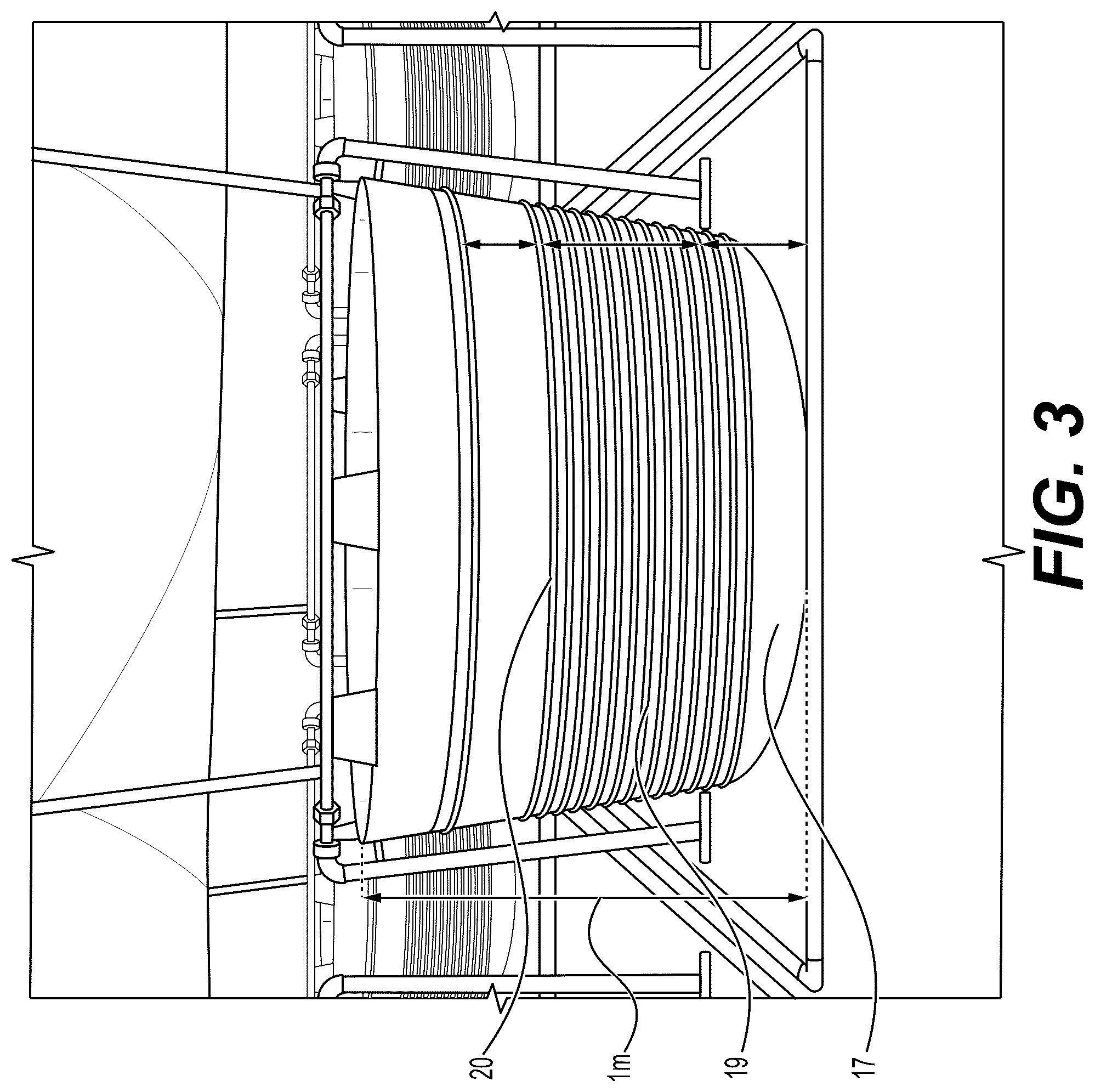 Patent US12378144 Figure 3 – Wetland system for treatment of wastewater brine