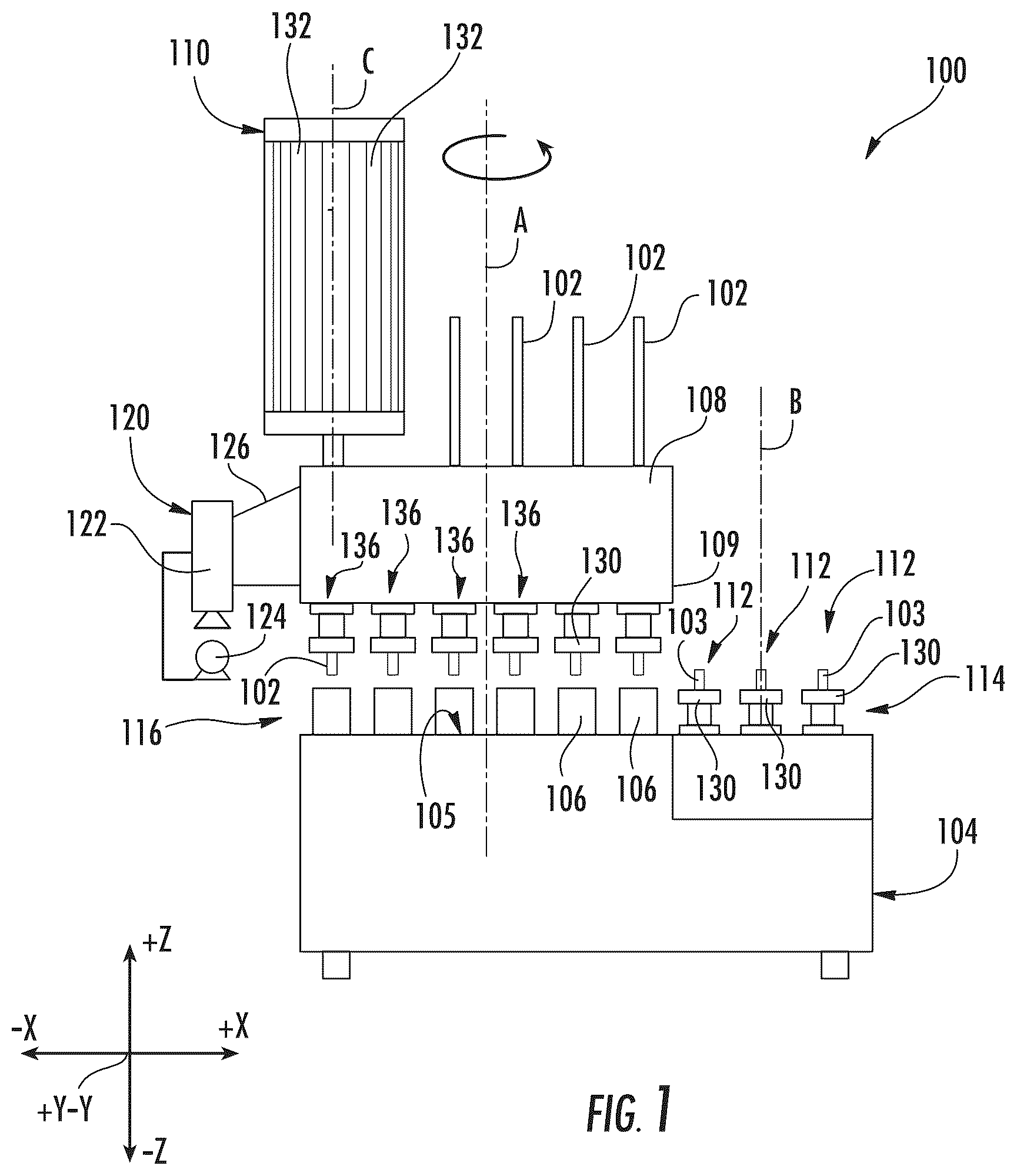 Patent US12378148 Figure 1 – Systems and methods for measuring the temperature of glass during tube conversion
