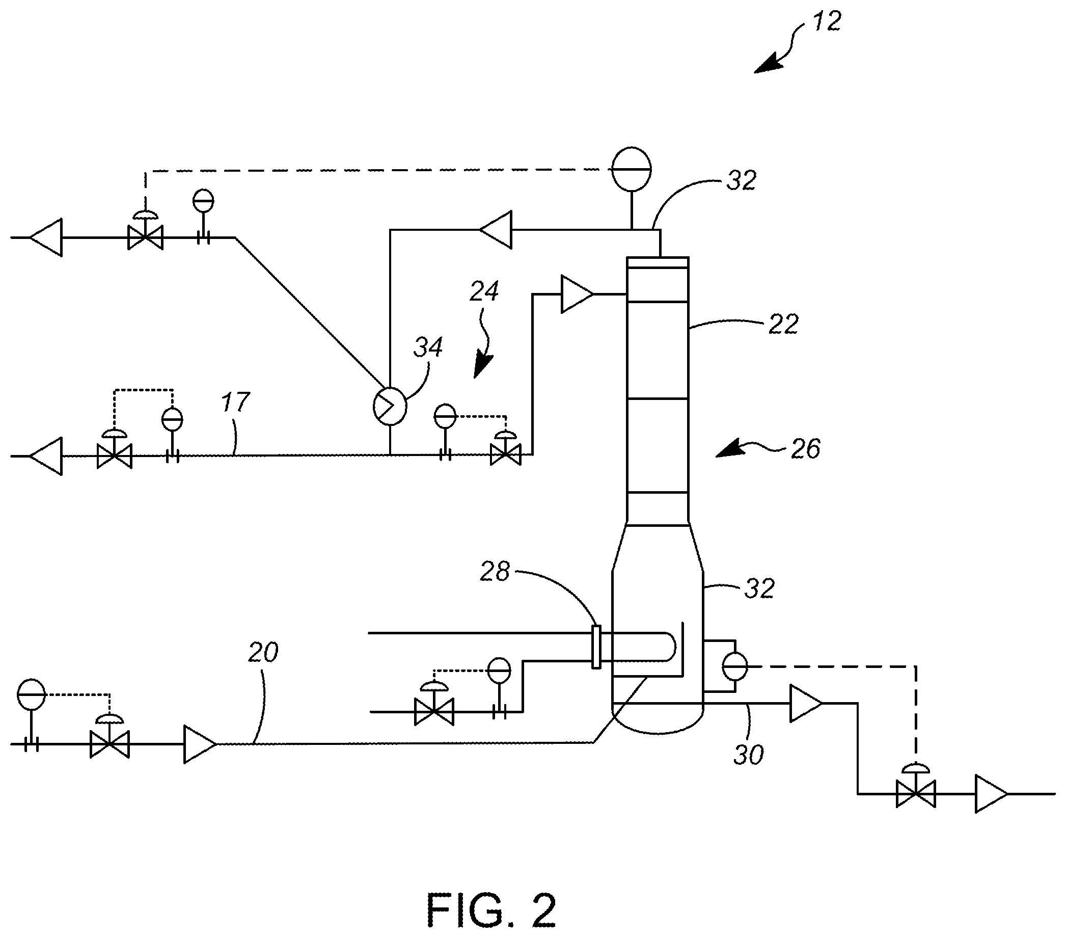 Patent US12378171 Figure 2 – Processes and apparatuses for separating chlorides from n-butane