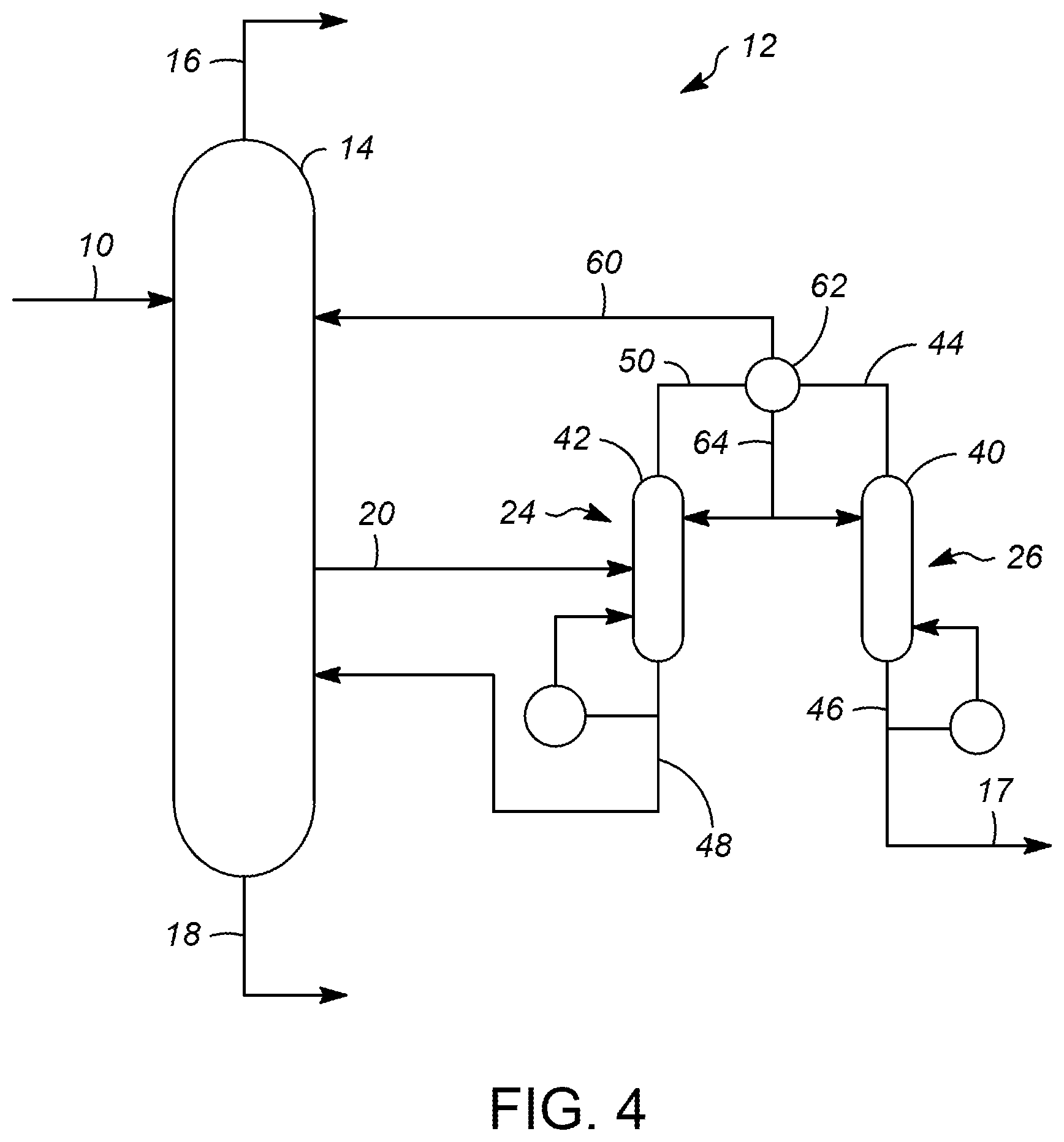 Patent US12378171 Figure 4 – Processes and apparatuses for separating chlorides from n-butane