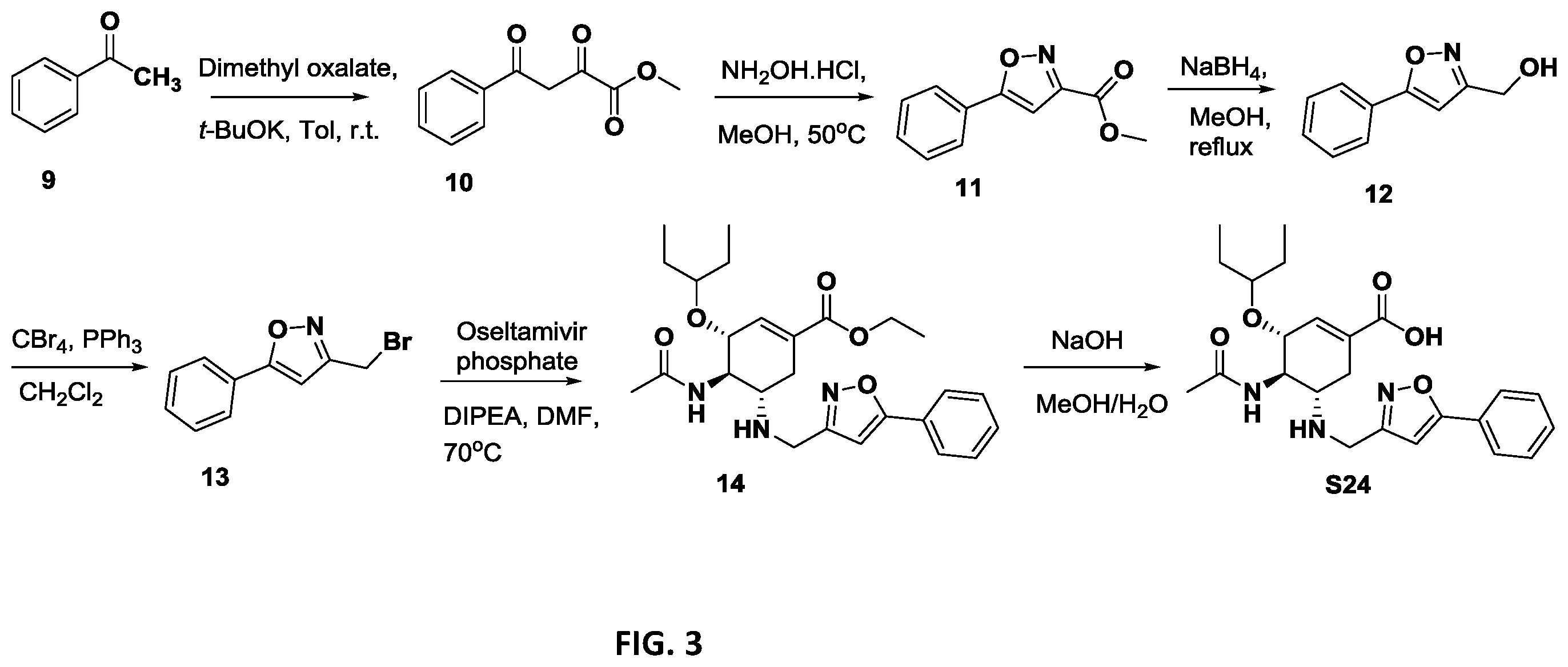 Patent US12378208 Figure 3 – N-substituted oseltamivir derivatives with antimicrobial activity