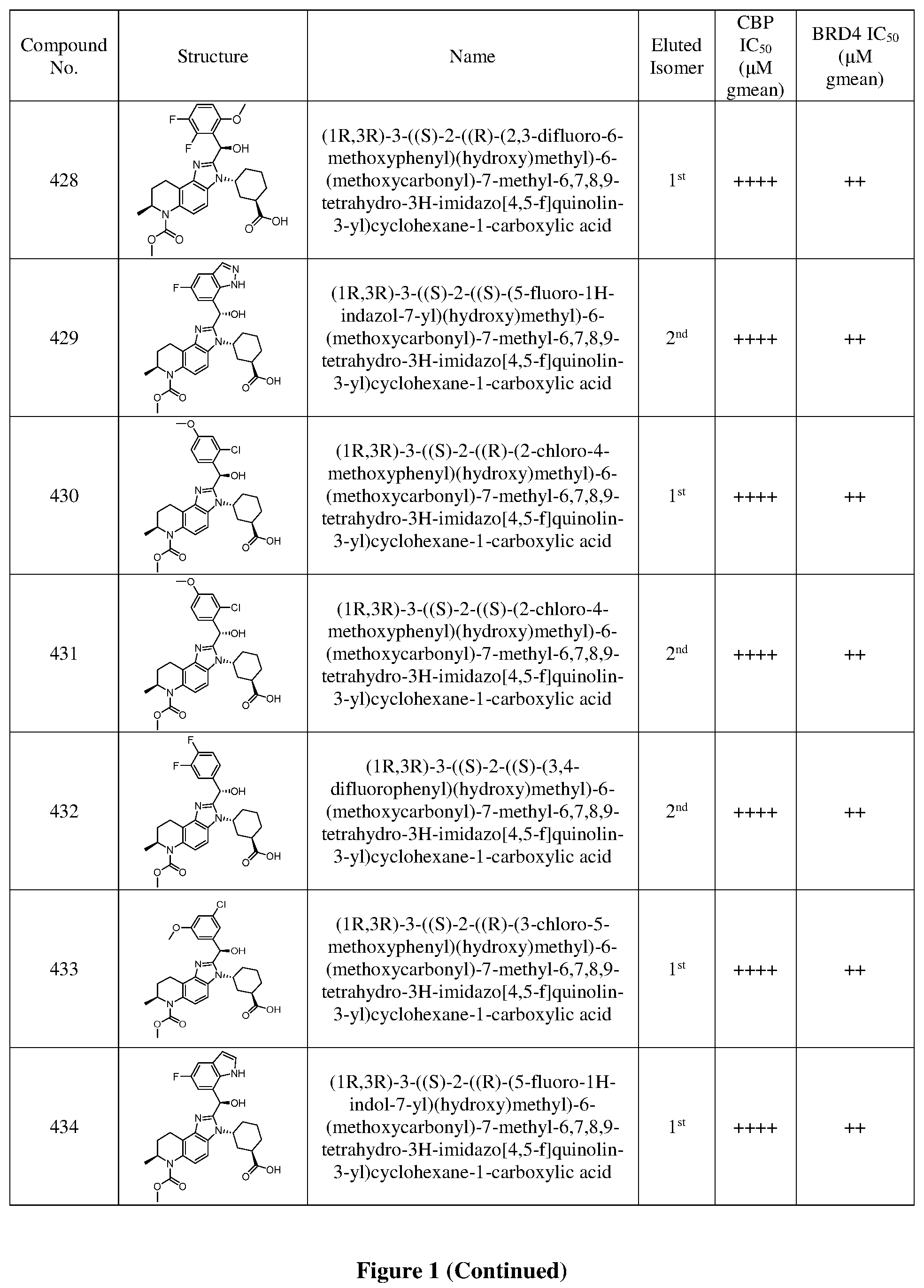 Patent US12378242 Figure 3 – Inhibiting CREB binding protein (CBP)