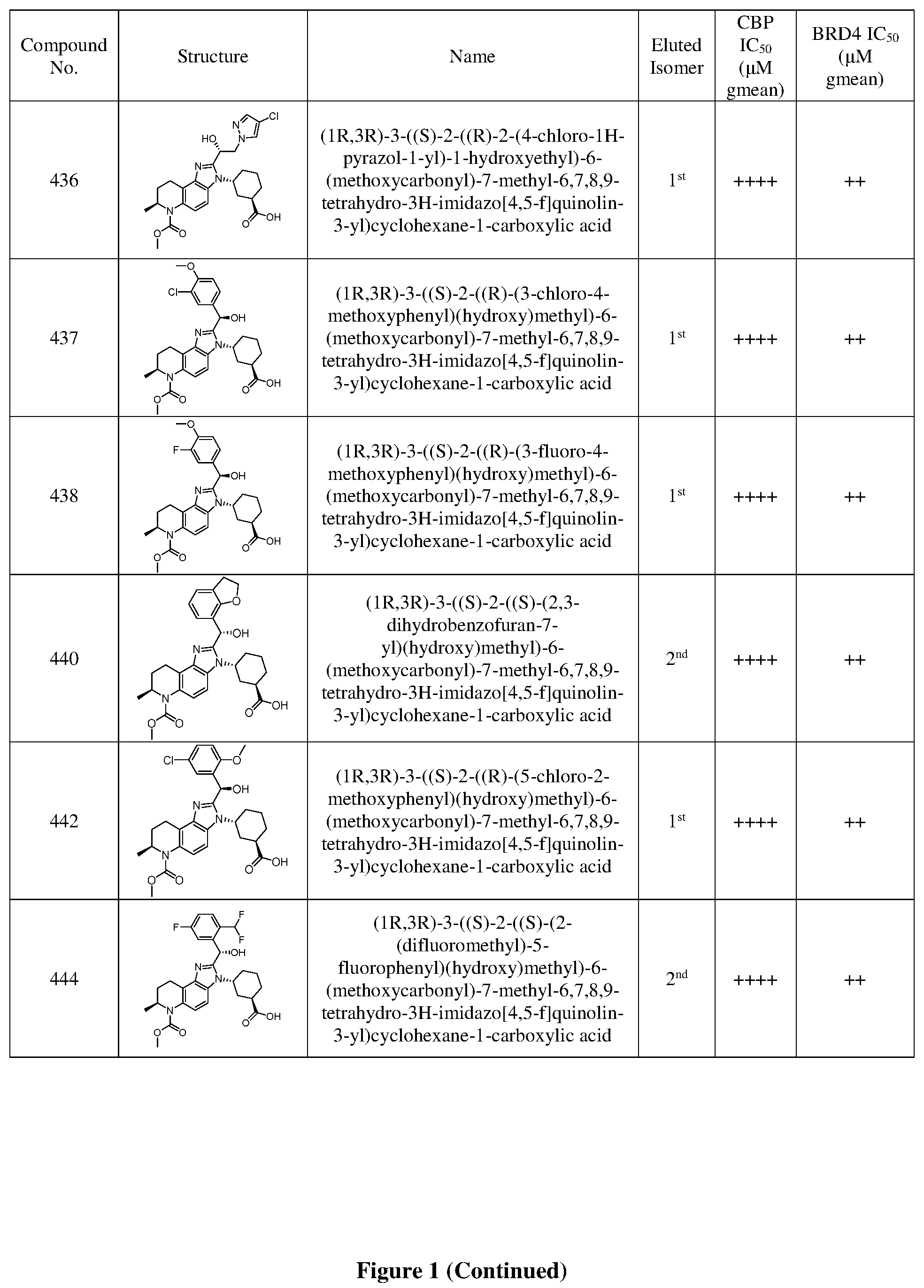 Patent US12378242 Figure 4 – Inhibiting CREB binding protein (CBP)