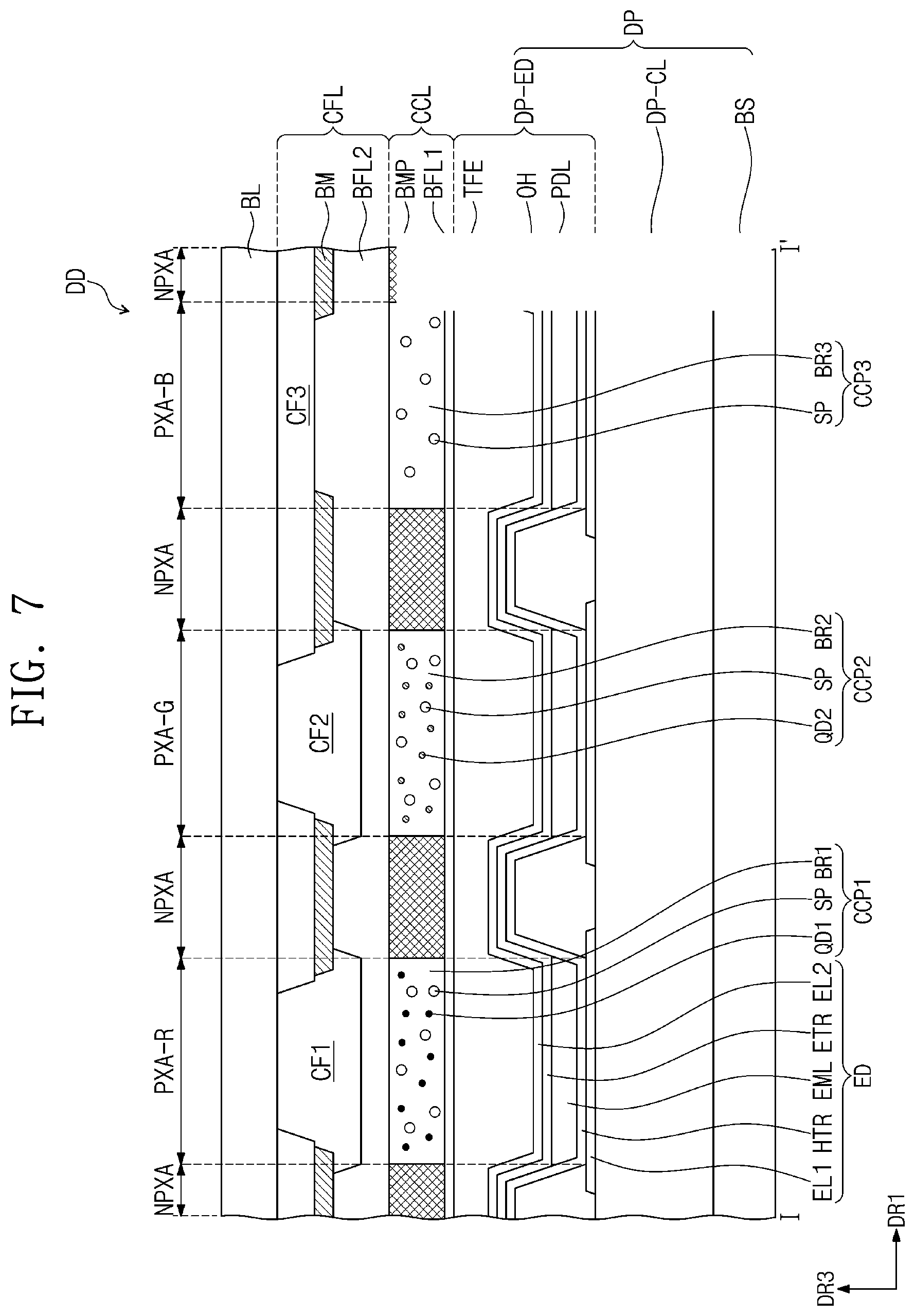 Patent US12378259 Figure 5 – Light emitting device and polycyclic compound for the same