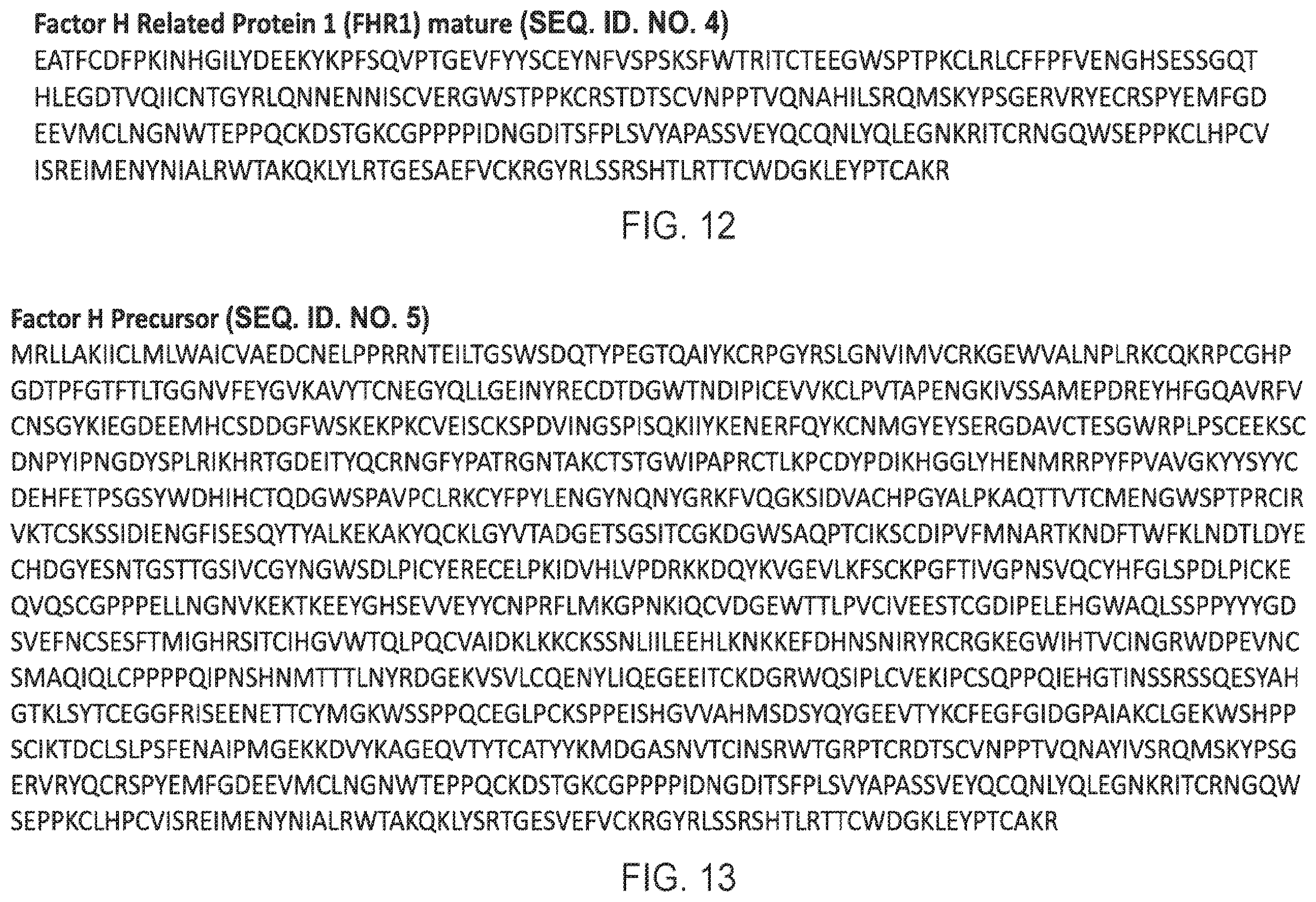 Patent US12378292 Figure 12 – Modified complement proteins and uses thereof