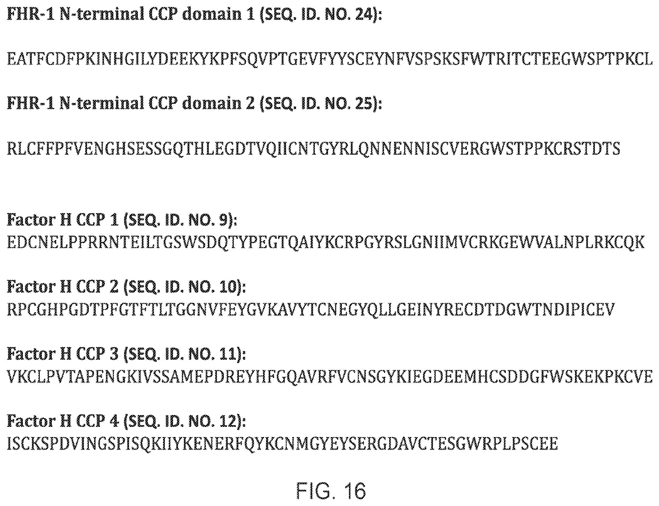 Patent US12378292 Figure 15 – Modified complement proteins and uses thereof