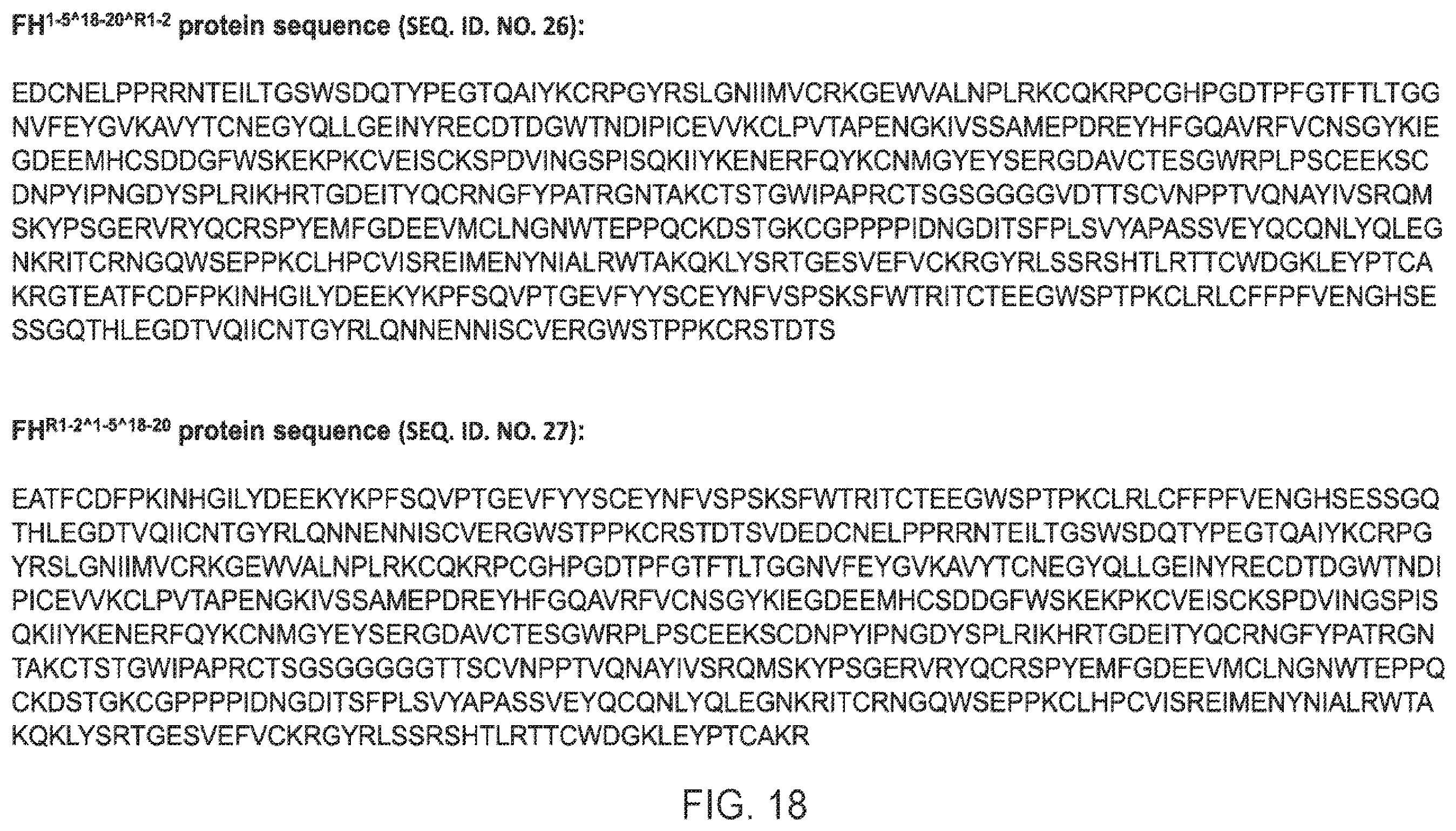 Patent US12378292 Figure 17 – Modified complement proteins and uses thereof