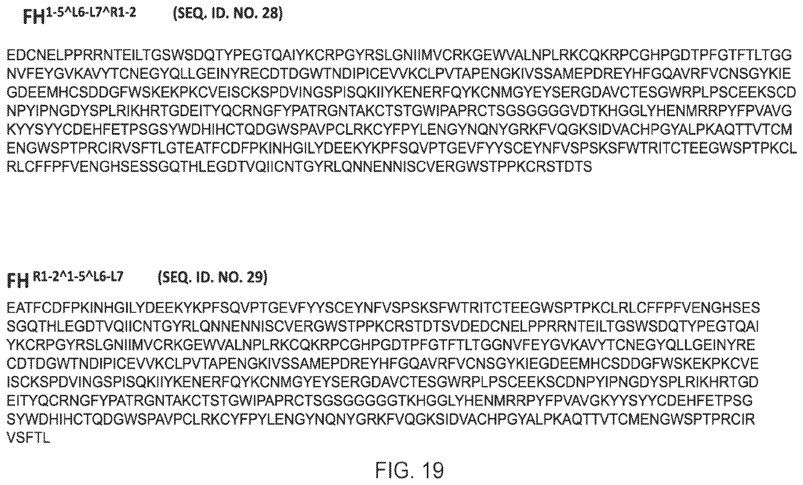 Patent US12378292 Figure 18 – Modified complement proteins and uses thereof
