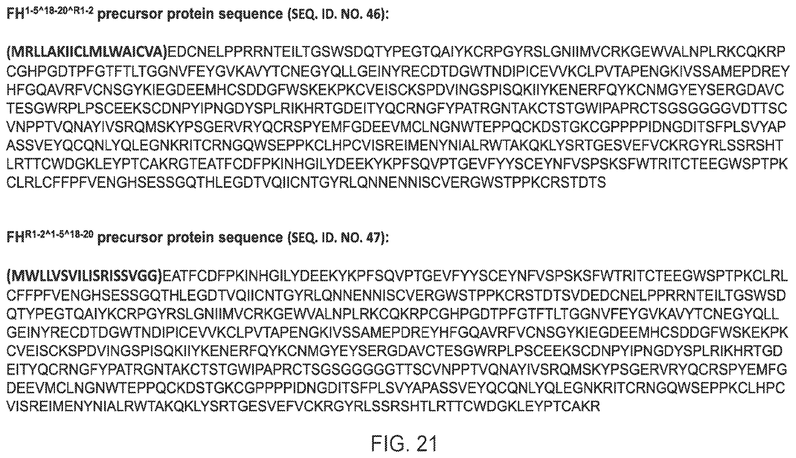 Patent US12378292 Figure 20 – Modified complement proteins and uses thereof