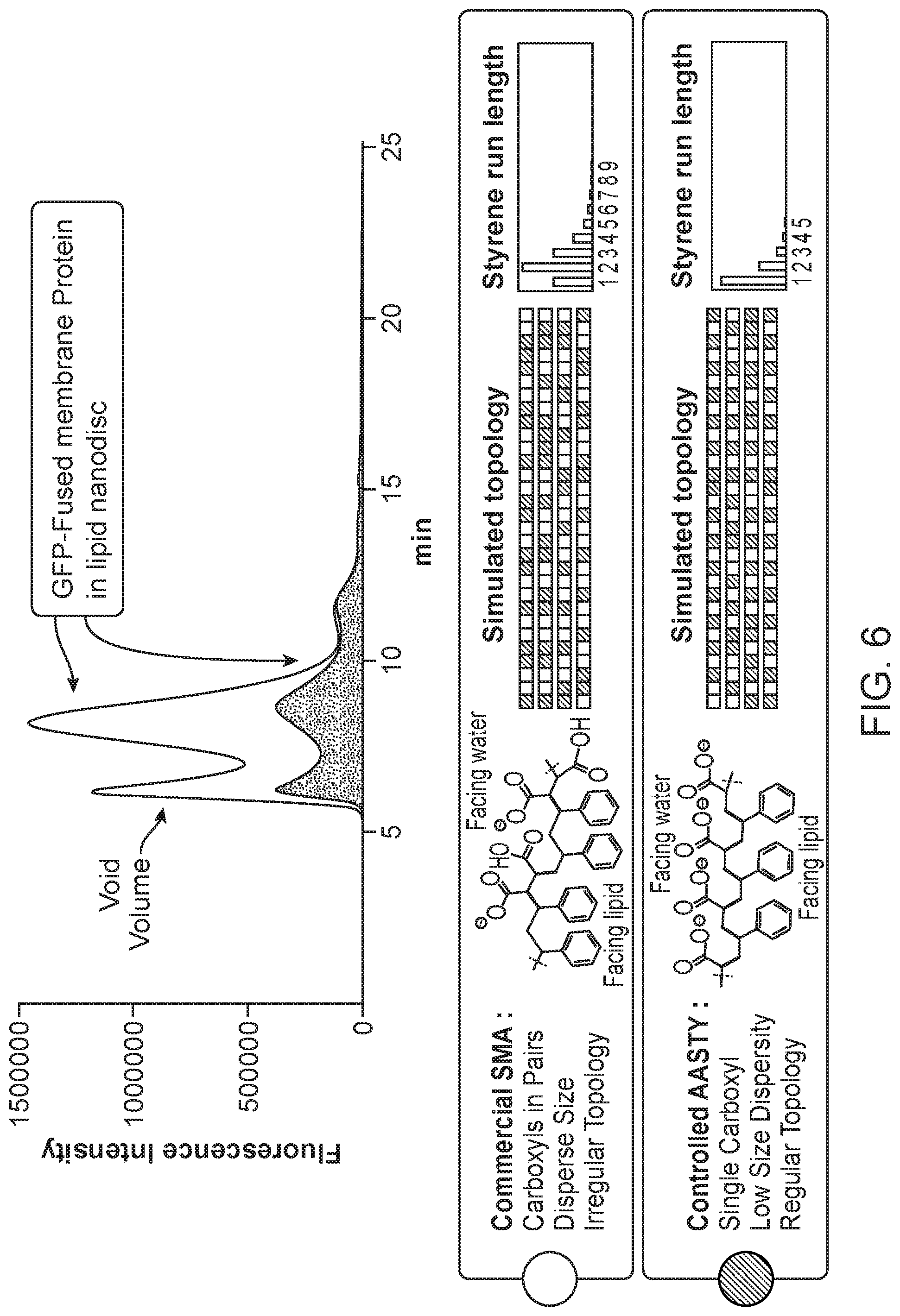 Patent US12378337 Figure 7 – Lipid nanodiscs solubilized through poly(acrylic acid-co-styrene) copolymers