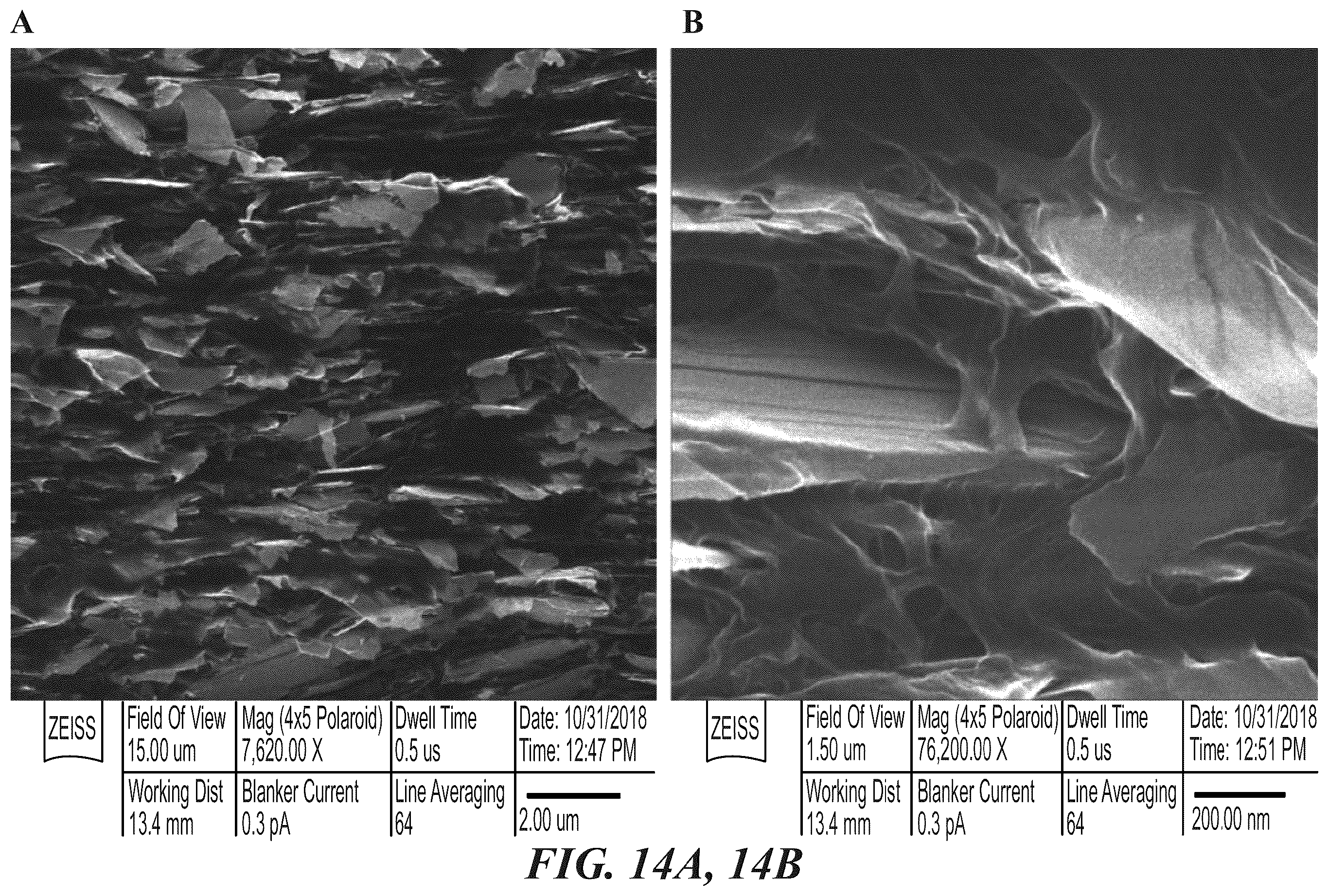 Patent US12378385 Figure 13 – Use of graphene-polymer composites to improve barrier resistance of polymers to liquid and gas permeants