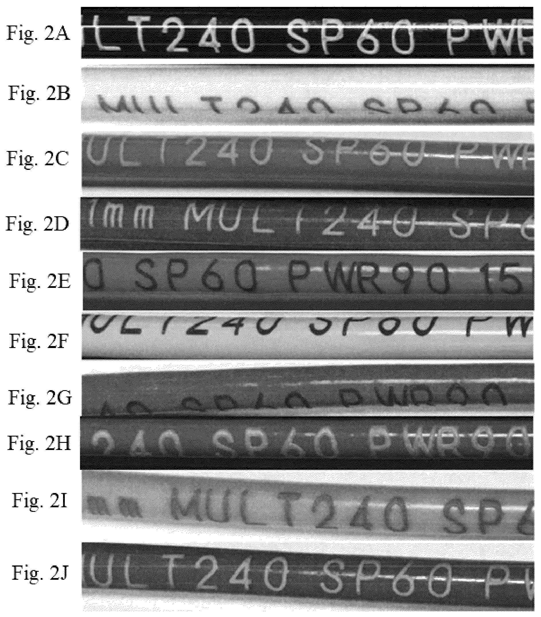 Patent US12378409 Figure 2 – High contrast laser markable cables and marking methods