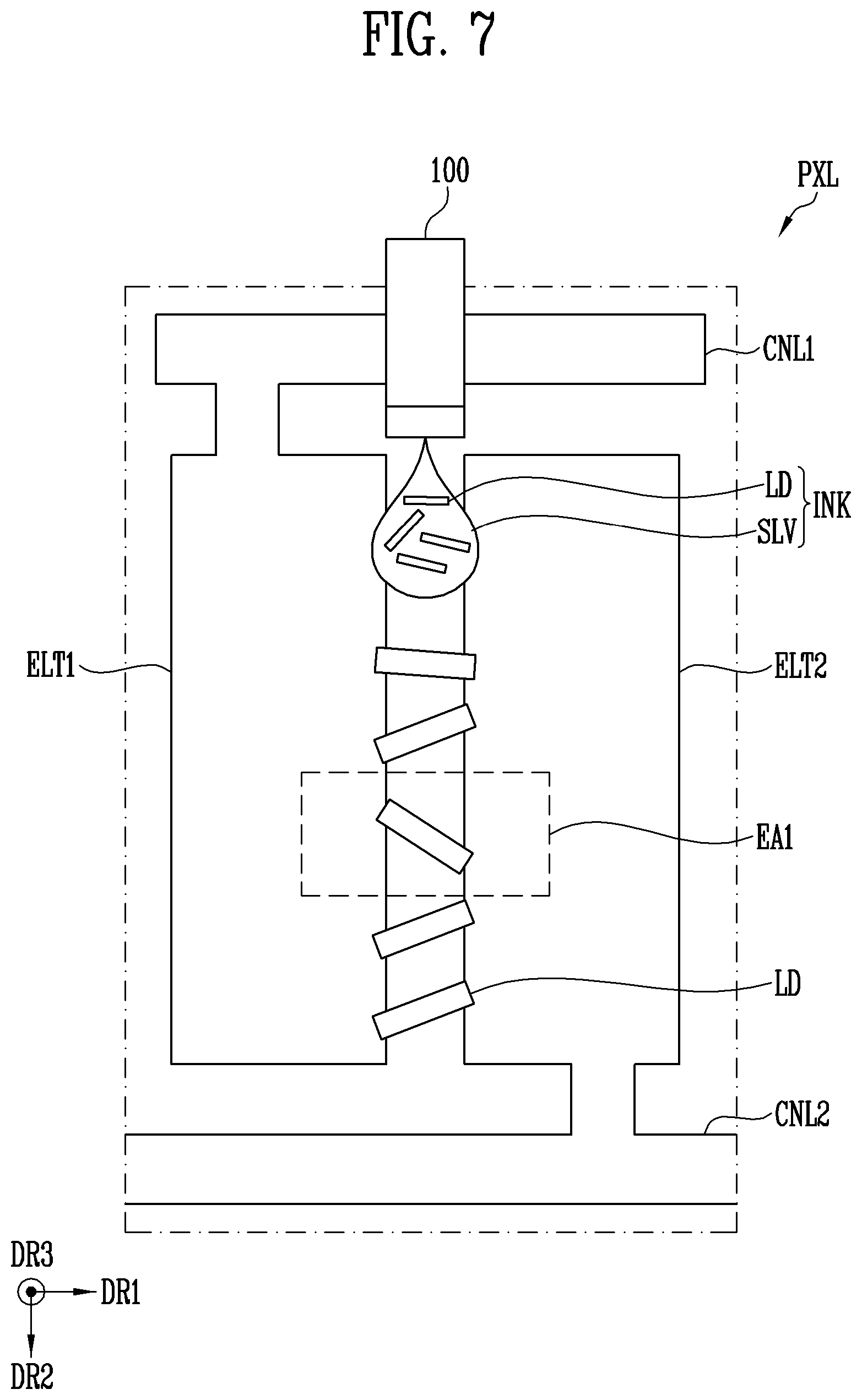 Patent US12378430 Figure 6 – Ink, manufacturing method of display device using the same, and display device