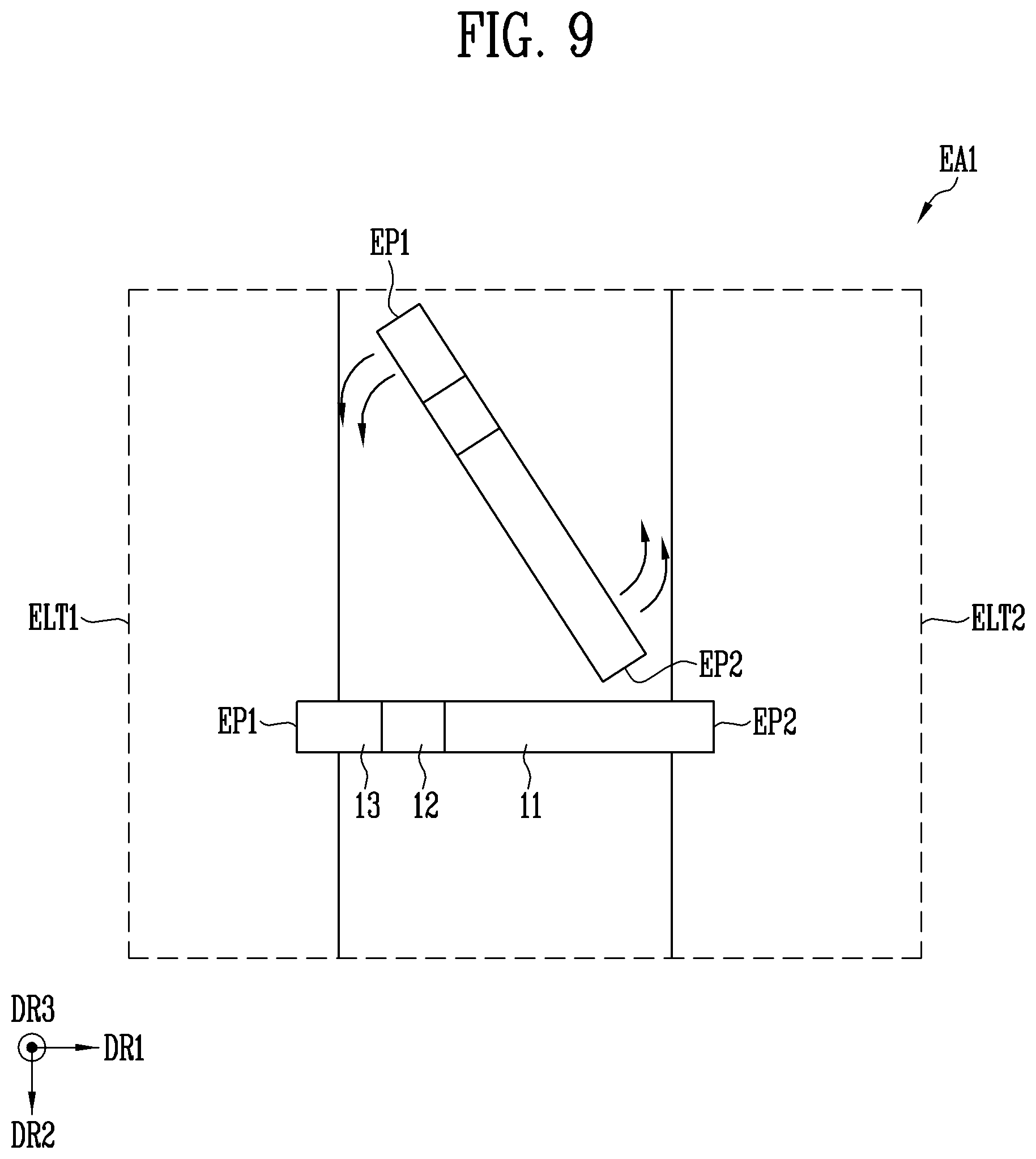 Patent US12378430 Figure 8 – Ink, manufacturing method of display device using the same, and display device