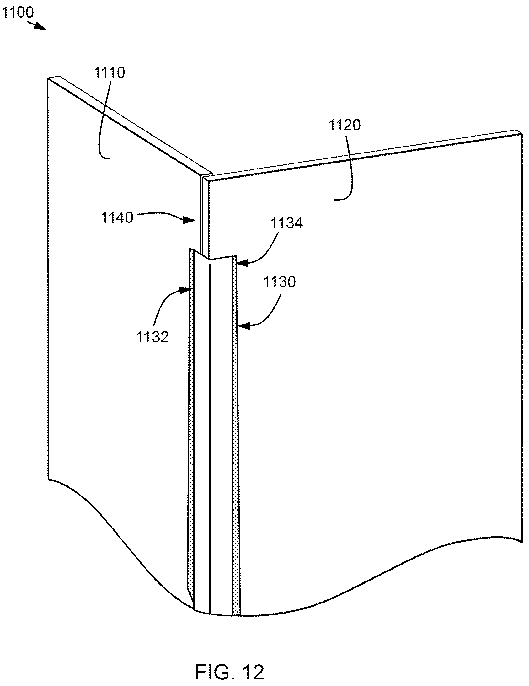 Patent US12378444 Figure 12 – Pressure sensitive adhesive building surface accessory