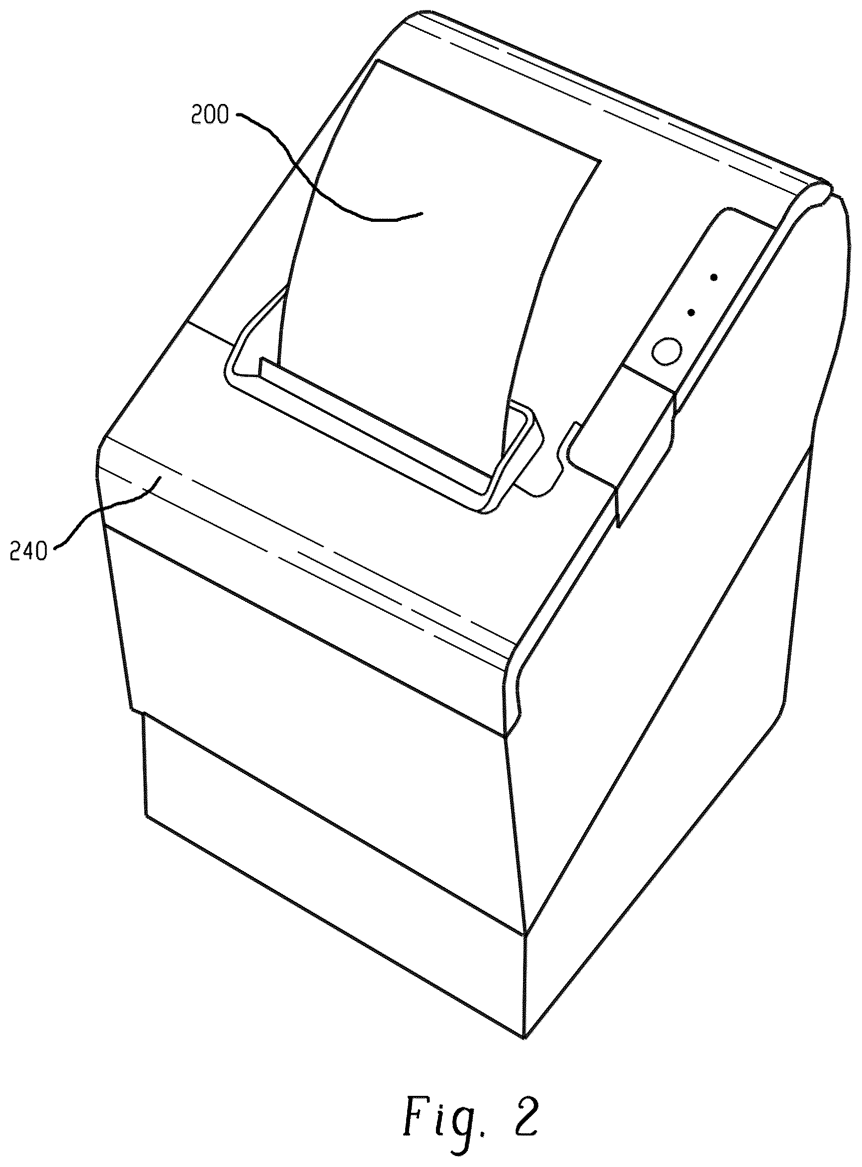 Patent US12378445 Figure 2 – Direct coating and drying patterned adhesive on direct thermal face