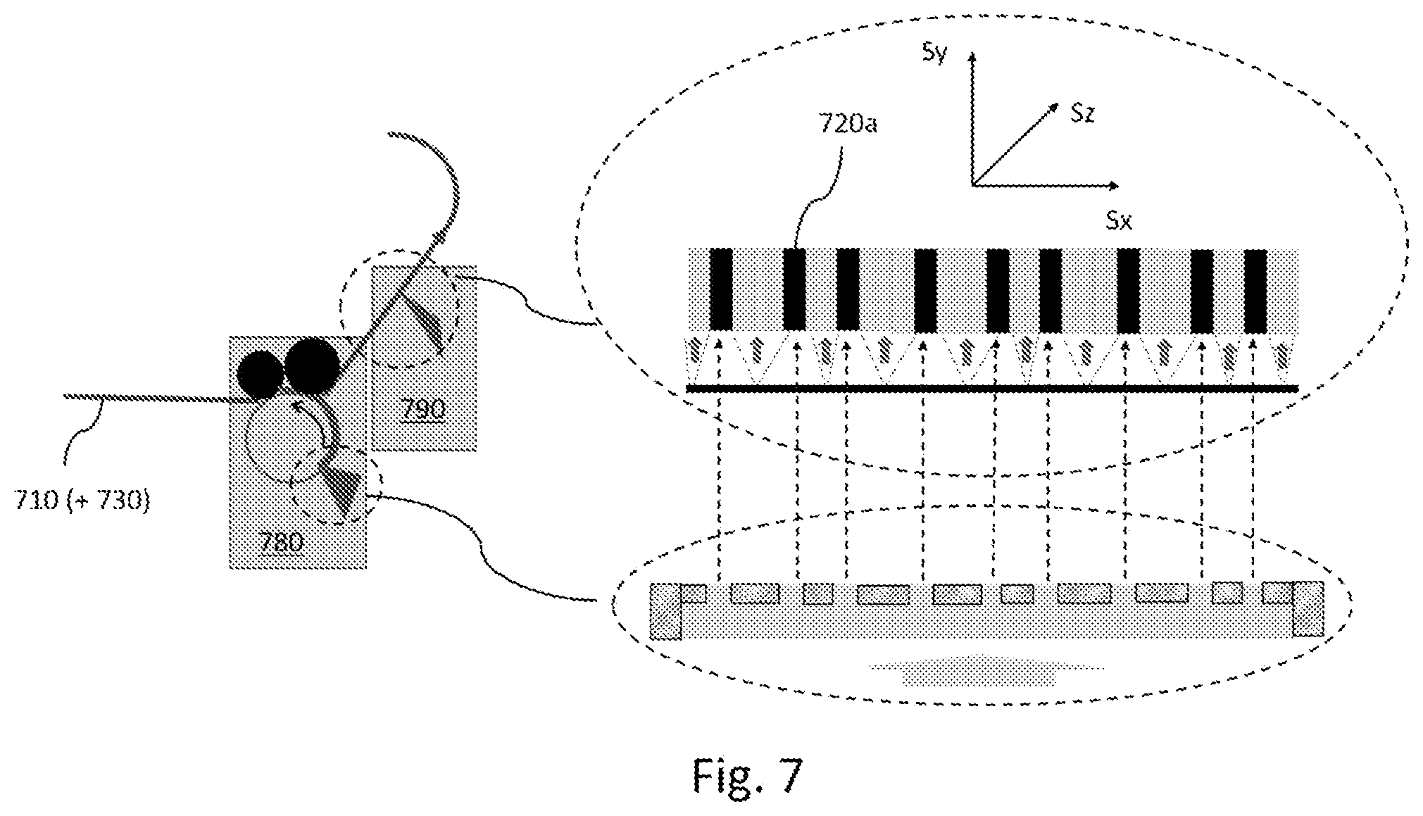 Patent US12378445 Figure 5 – Direct coating and drying patterned adhesive on direct thermal face